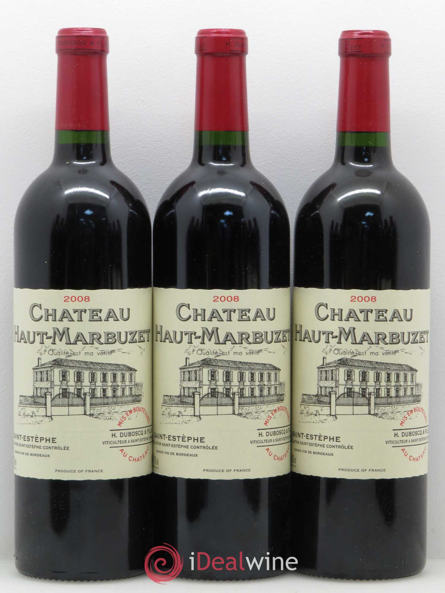 Château Haut Marbuzet 2008 - Lot de 12 bouteilles - 1