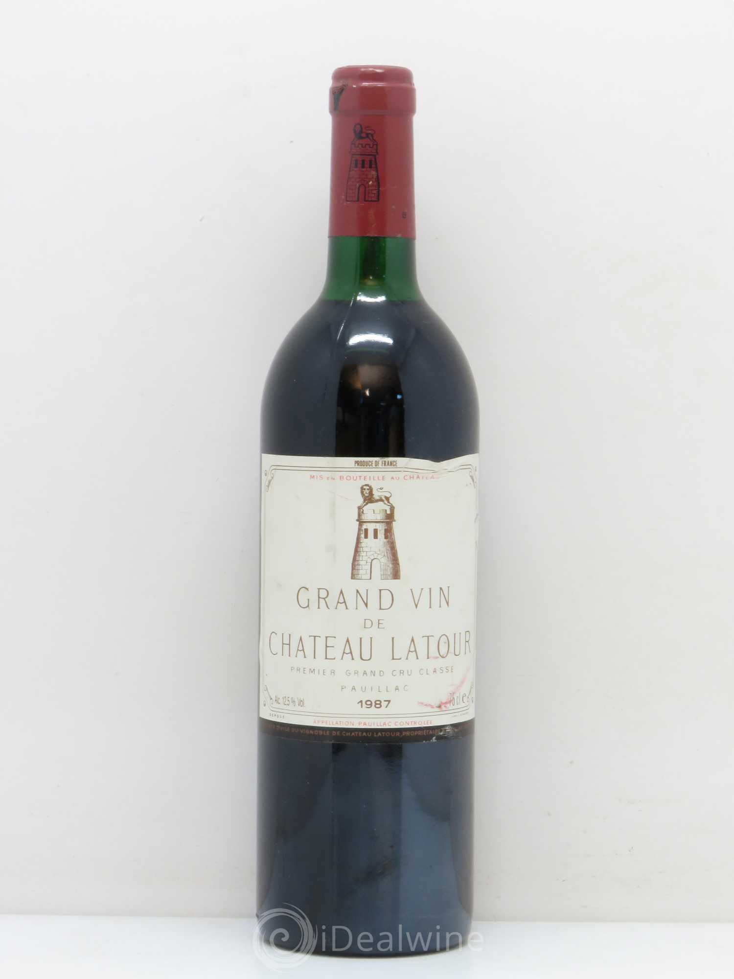 Château Latour 1er Grand Cru Classé 1987 - Lot de 1 bouteille - 0