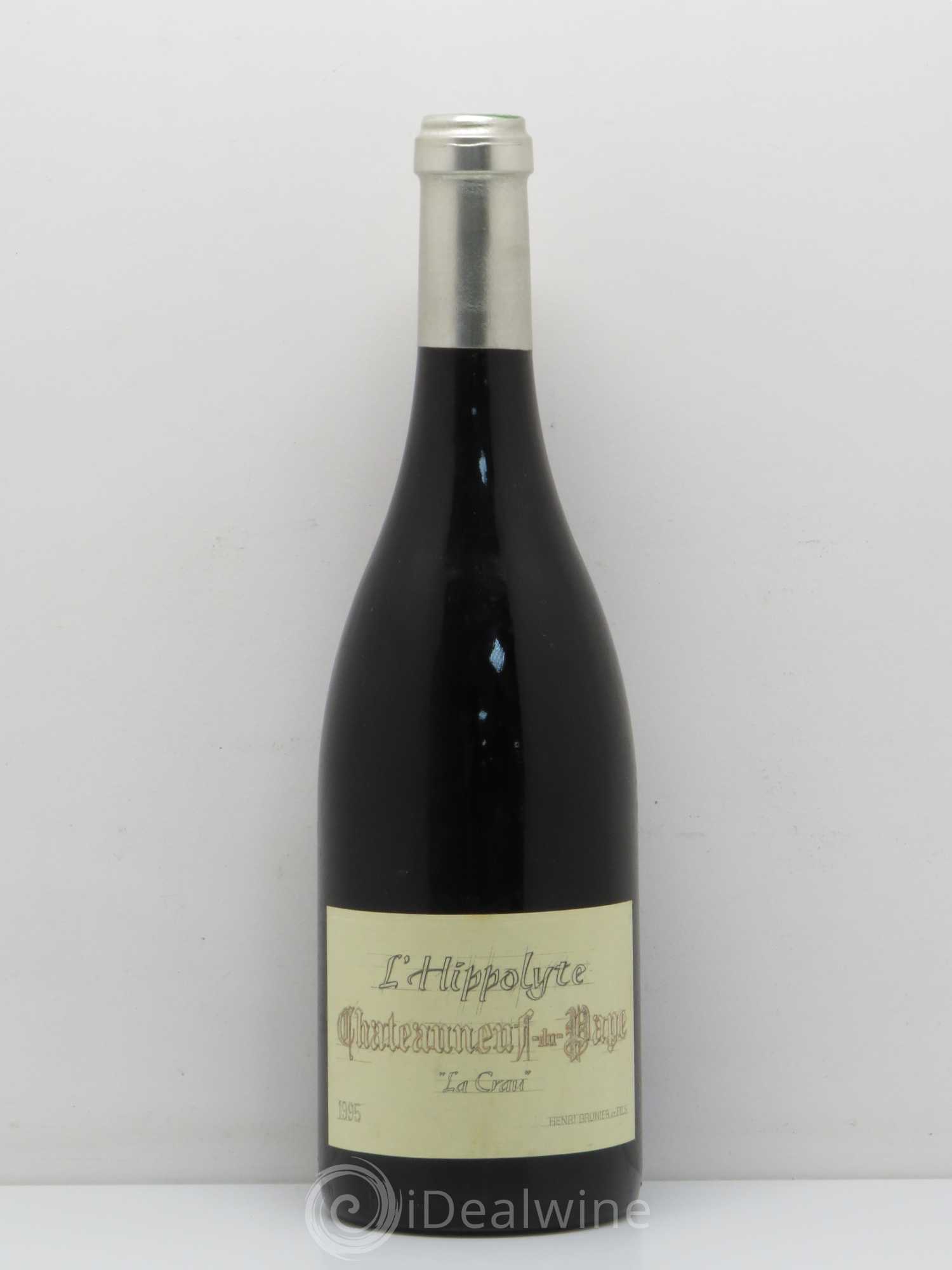 Châteauneuf-du-Pape Hippolyte Vignoble Brunier (sans prix de réserve) 1995 - Posten von 1 Flasche - 0
