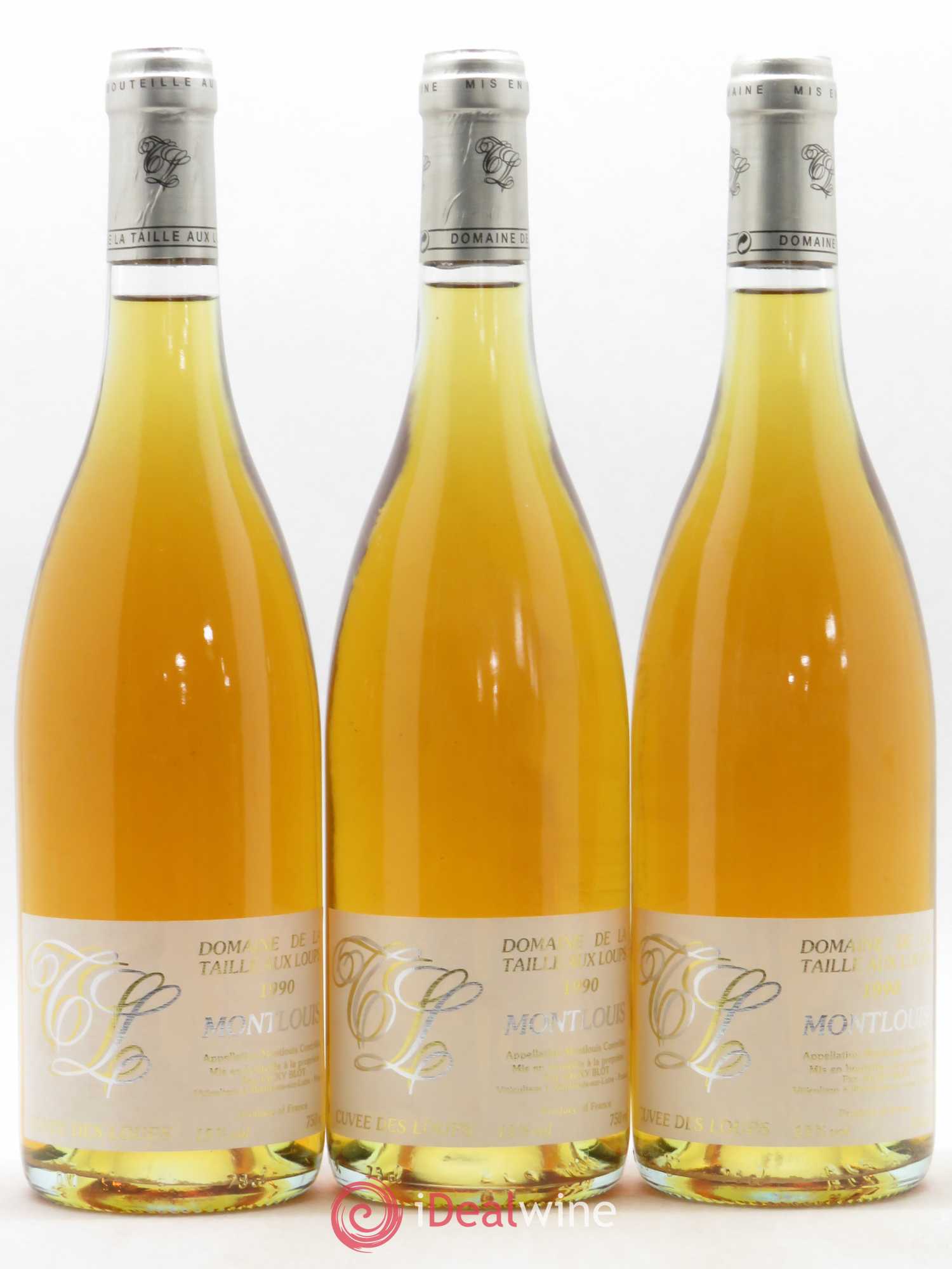 Montlouis-sur-Loire Moelleux La Taille aux Loups - Jacky Blot Cuvée des Loups (sans prix de réserve) 1990 - Lotto di 6 bottiglie - 1