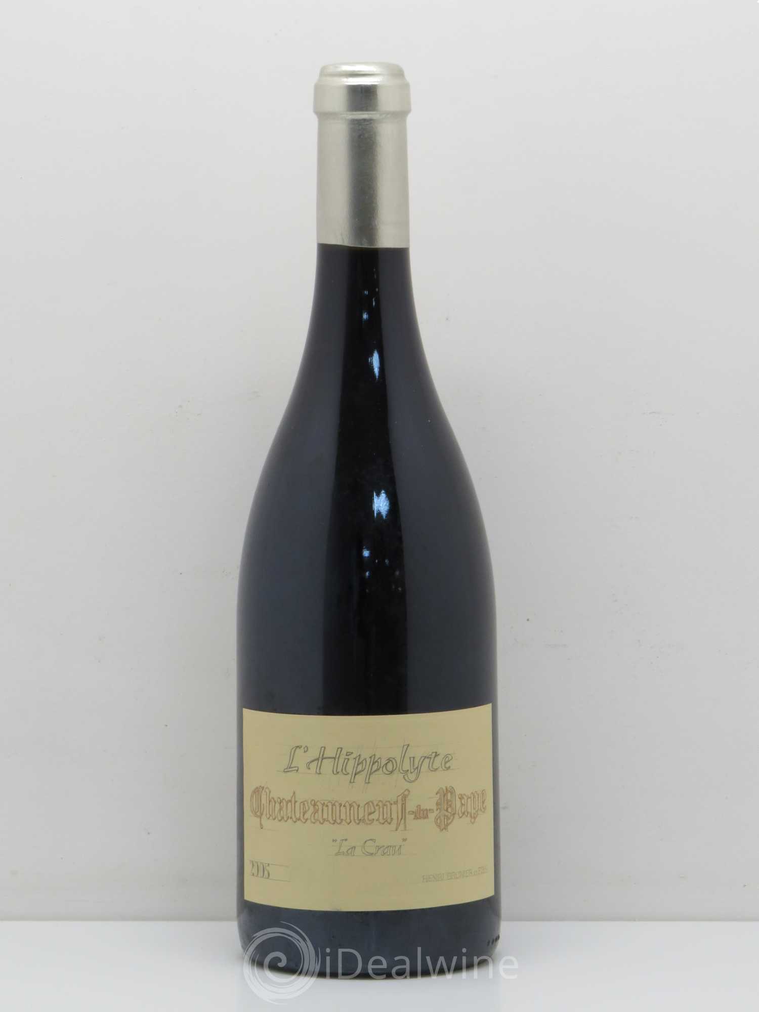 Châteauneuf-du-Pape Hippolyte Vignoble Brunier (sans prix de réserve) 2005 - Posten von 1 Flasche - 0