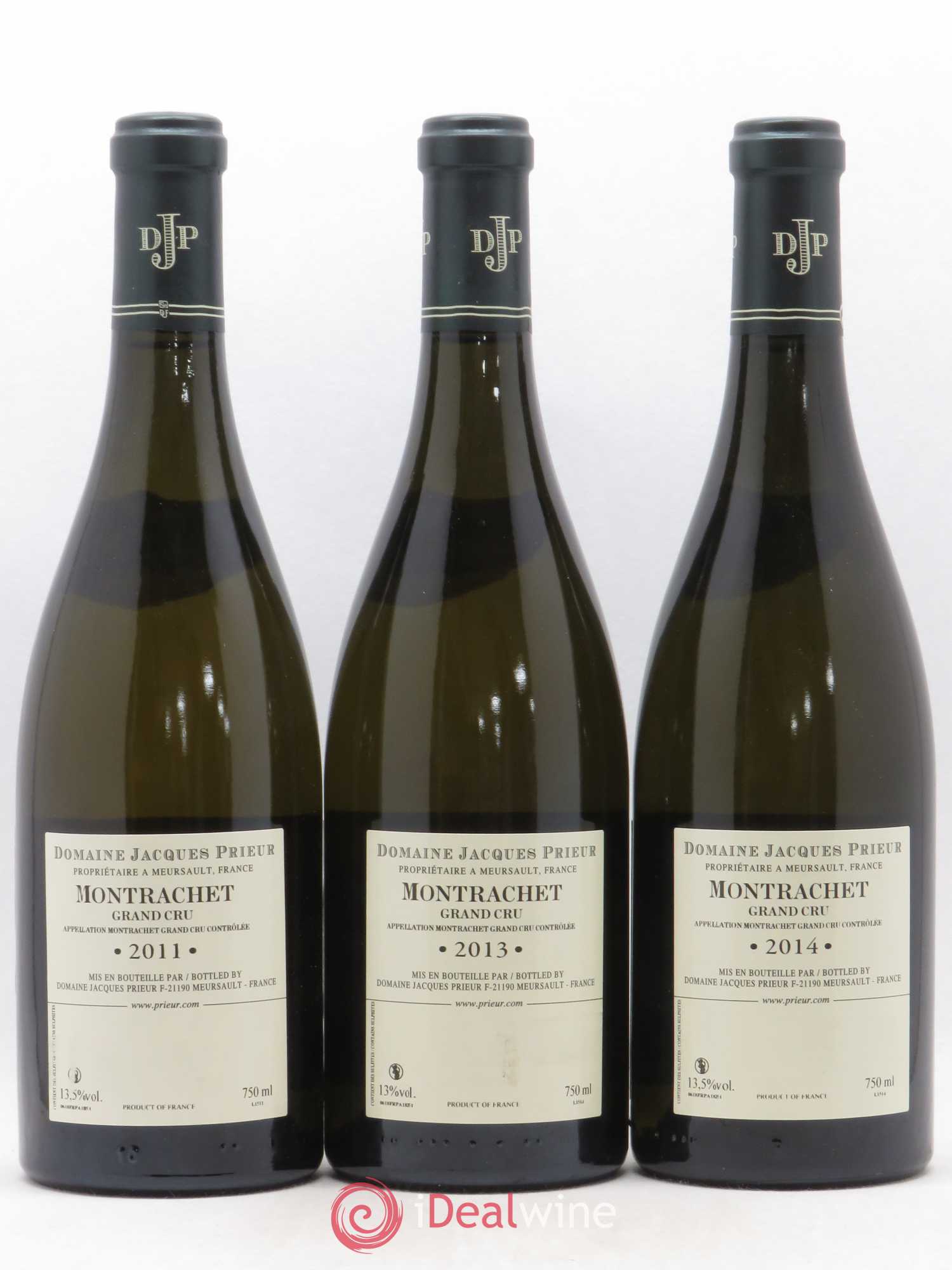 Montrachet Grand Cru Jacques Prieur (Domaine) Caisse panachée Millésimes 2011 - 2013 - 2014 (sans prix de réserve) - Posten von 3 Flaschen - 1