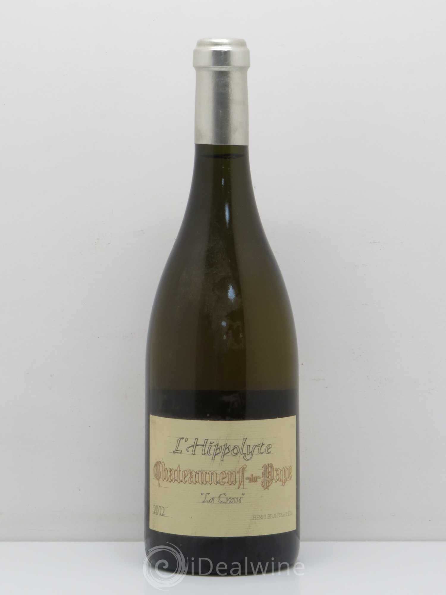 Châteauneuf-du-Pape Hippolyte Vignoble Brunier (sans prix de réserve) 2002 - Posten von 1 Flasche - 0