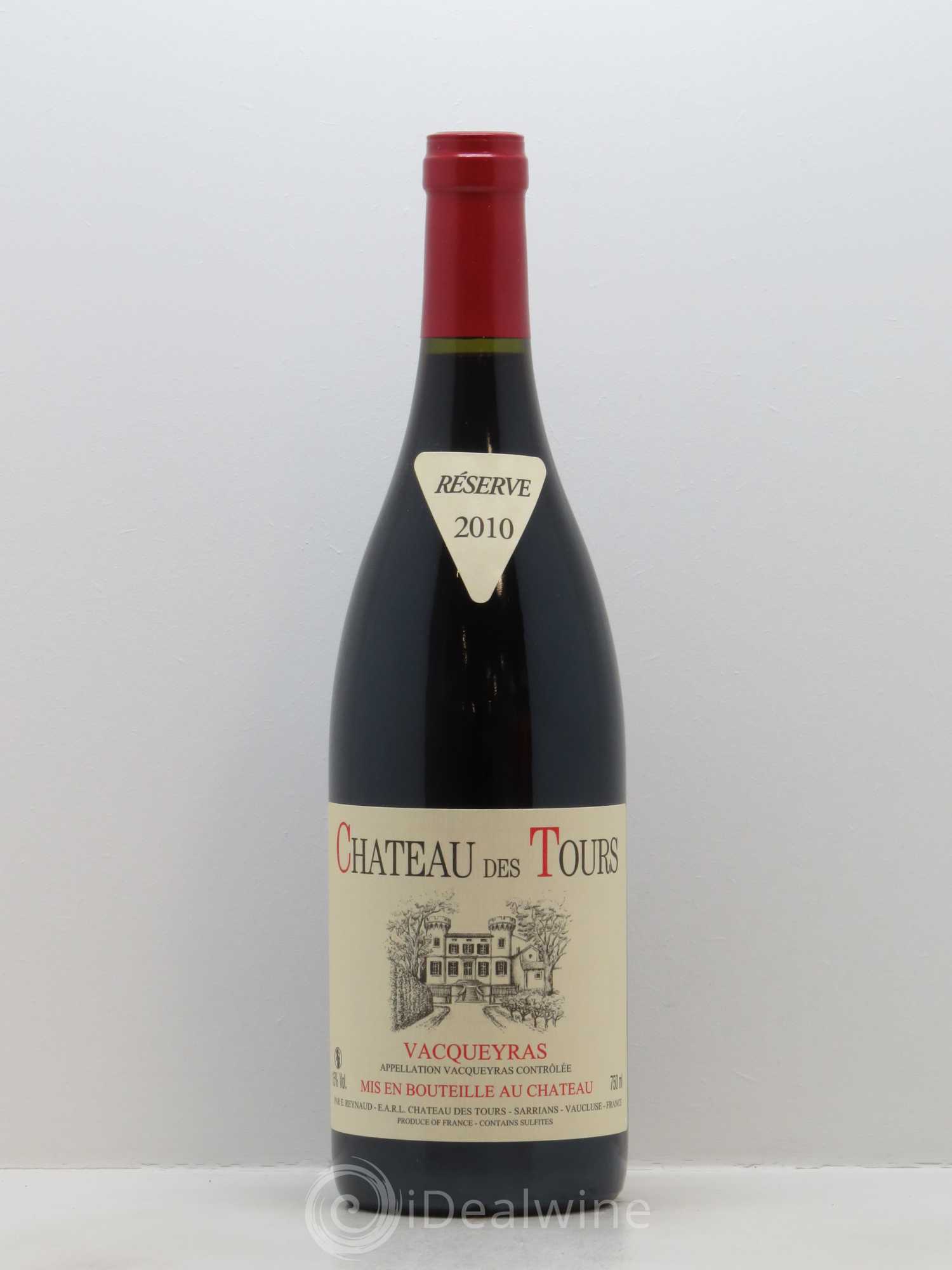 Vacqueyras Château des Tours Emmanuel Reynaud 2010 - Lot de 1 bouteille - 0