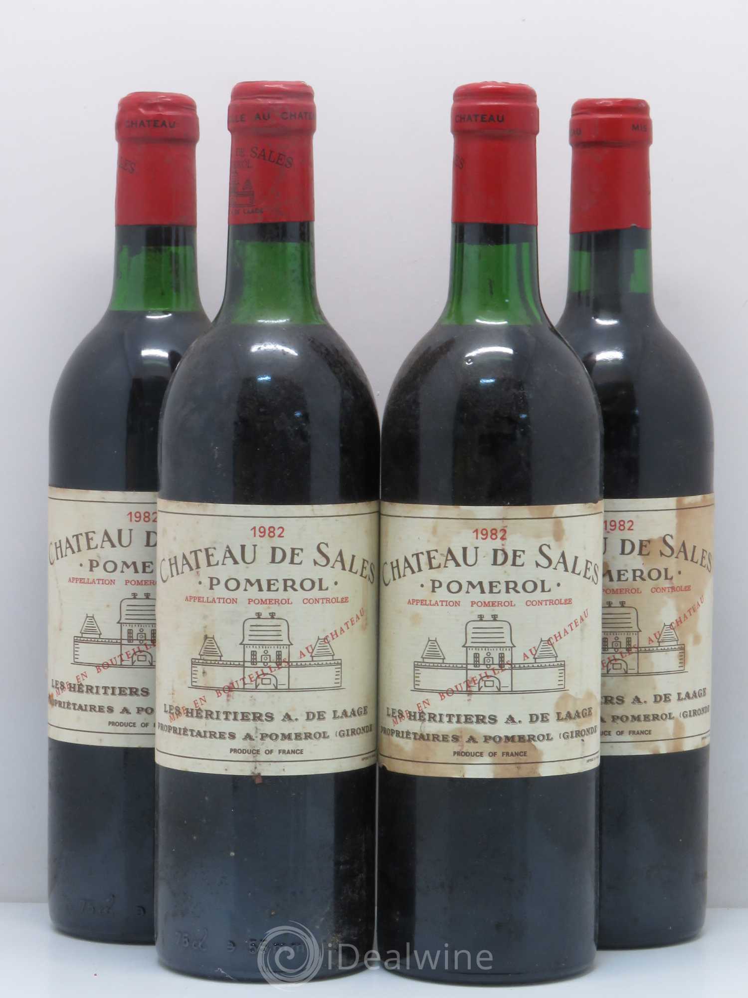 Château de Sales 1982 - Lot de 4 bouteilles - 0