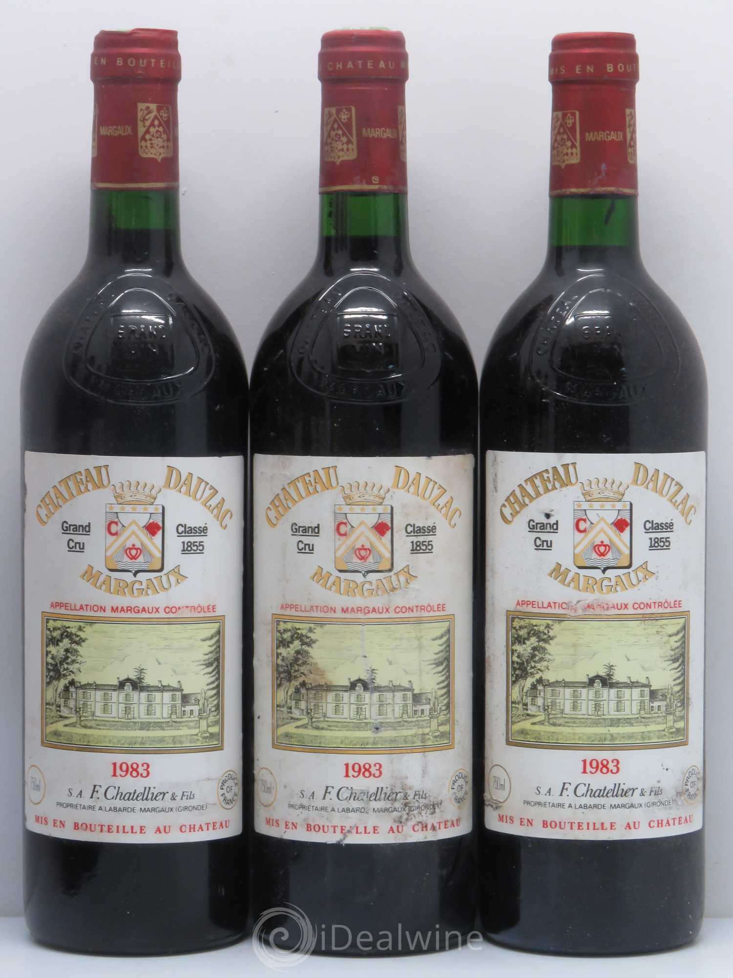 Château Dauzac 5ème Grand Cru Classé 1983 - Lot de 6 bouteilles - 1
