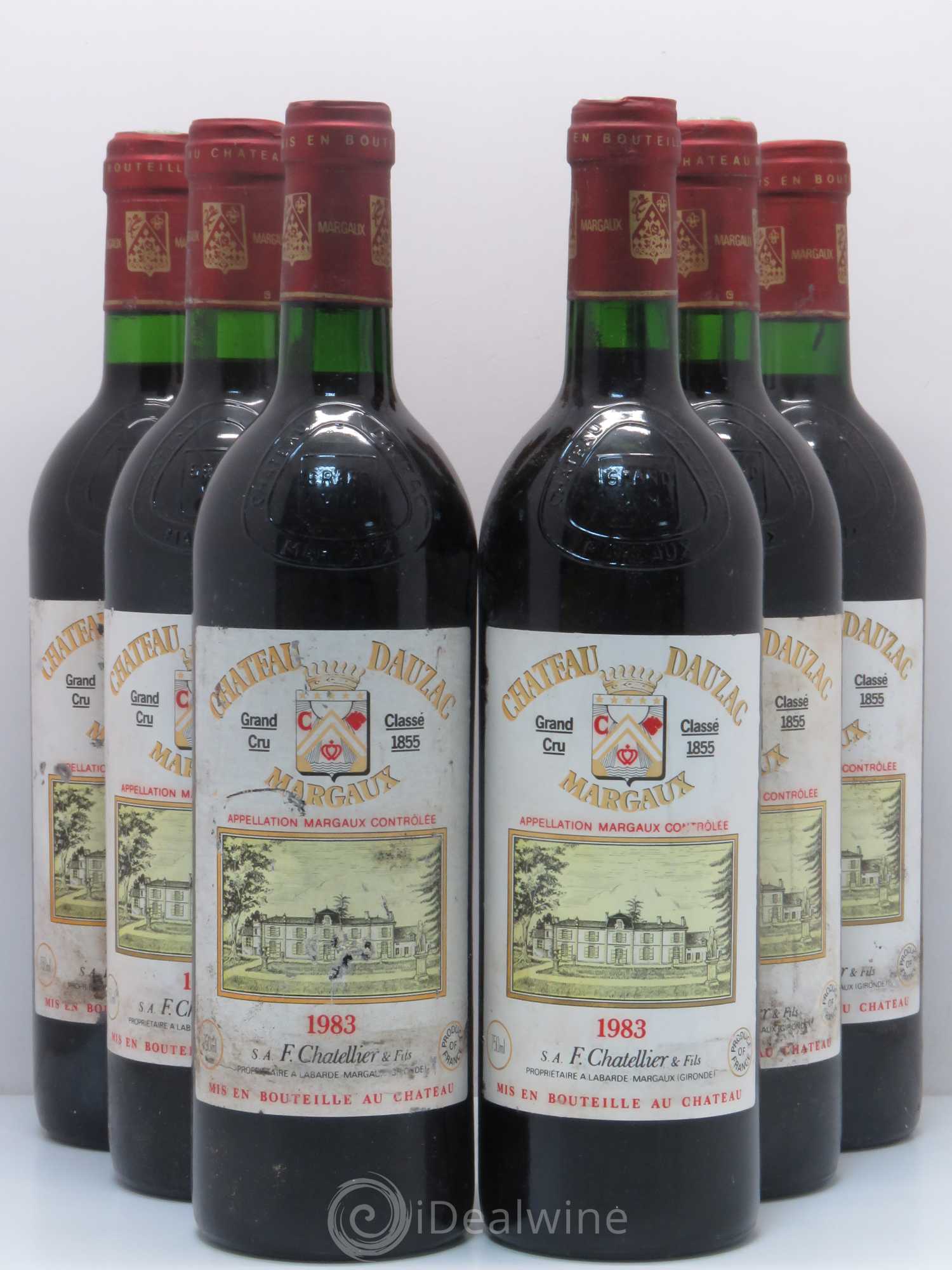 Château Dauzac 5ème Grand Cru Classé 1983 - Lot de 6 bouteilles - 0