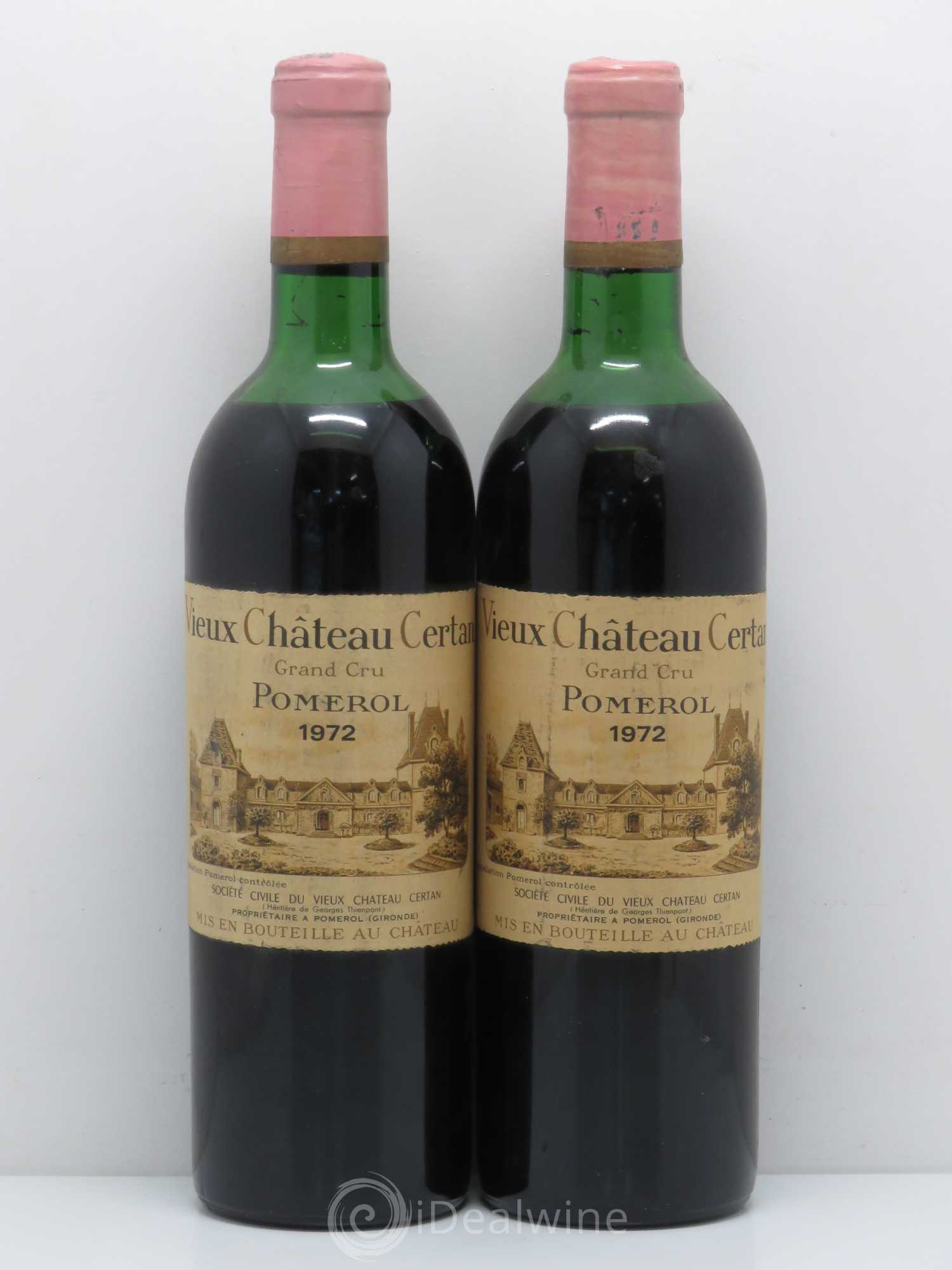 Vieux Château Certan 1972 - Lot de 2 bouteilles - 0