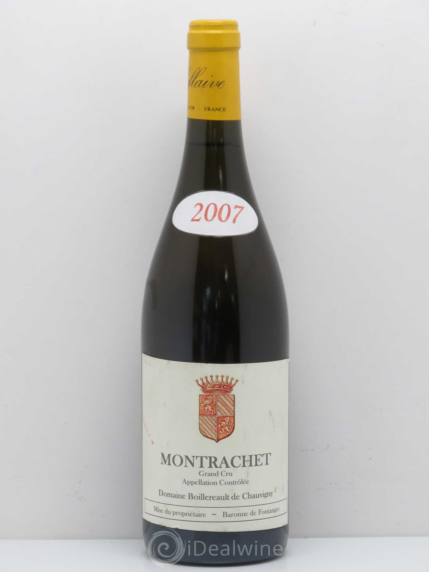 Montrachet Grand Cru Domaine Boillereault De Chauvigny 2007 - Posten von 1 Flasche - 0