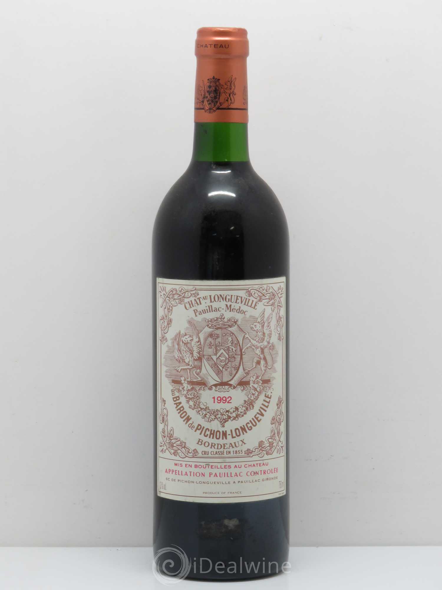Pichon Longueville Baron 2ème Grand Cru Classé 1992 - Lot de 1 bouteille - 0