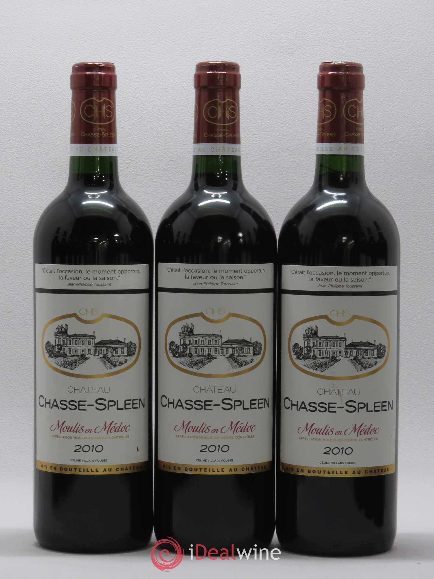 Château Chasse Spleen 2010 - Lot de 12 bouteilles - 1