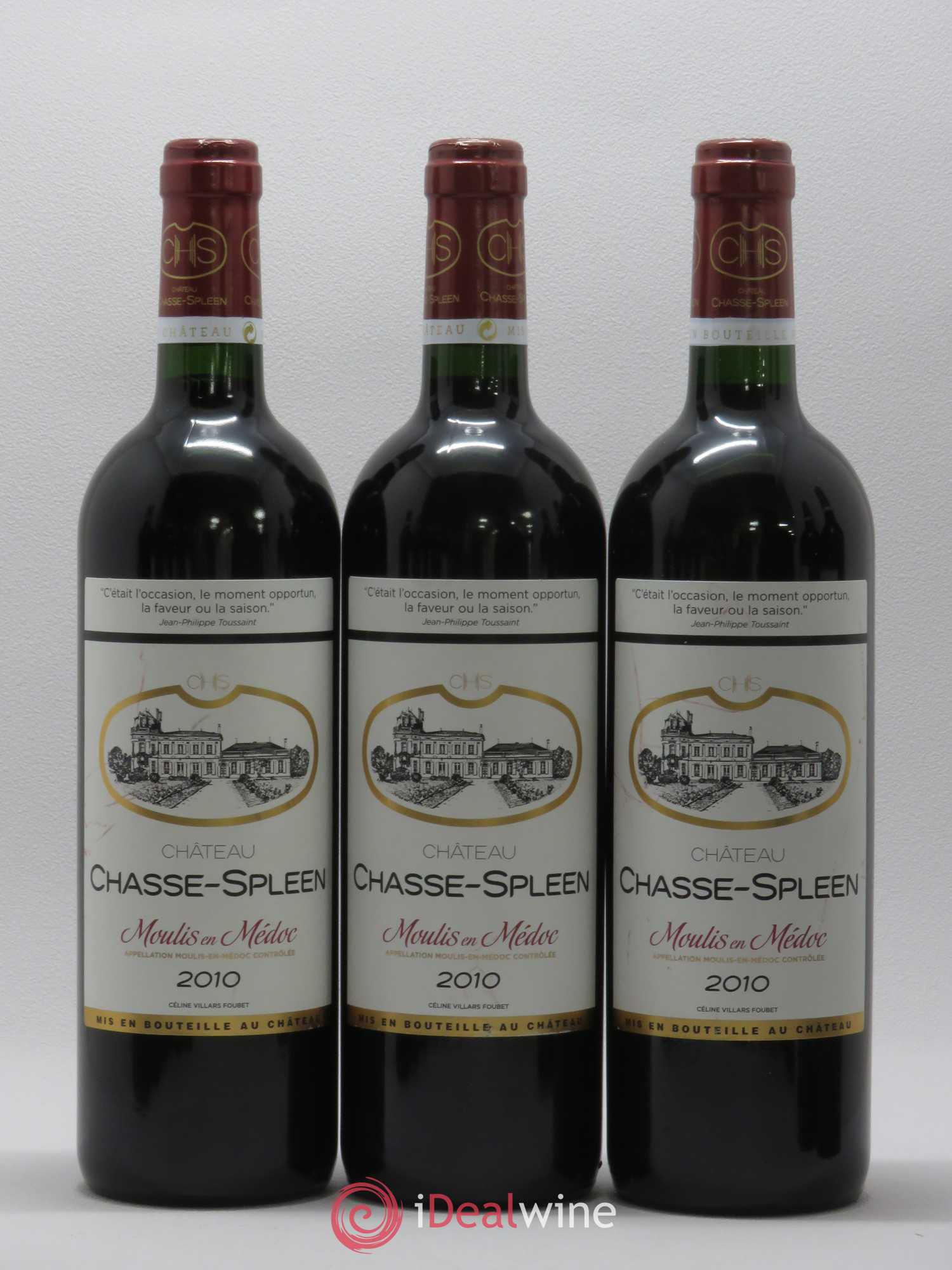 Château Chasse Spleen 2010 - Lot de 12 bouteilles - 2