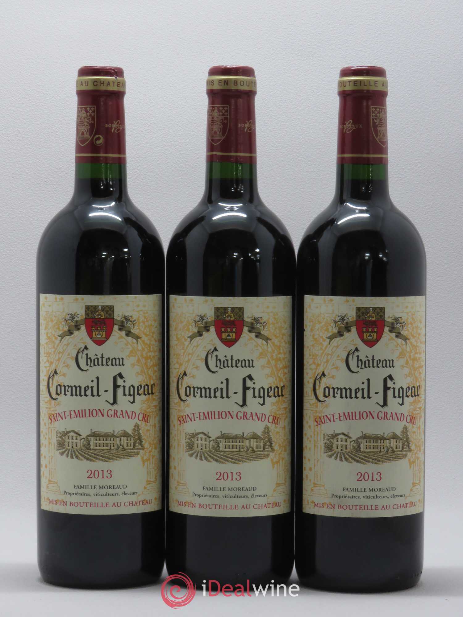 Château Cormeil Figeac 2013 - Lot de 3 bouteilles - 0