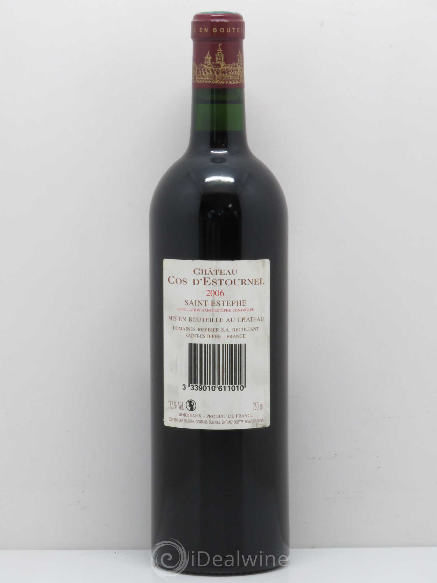 Cos d'Estournel 2ème Grand Cru Classé 2006 - Lot de 1 bouteille - 1