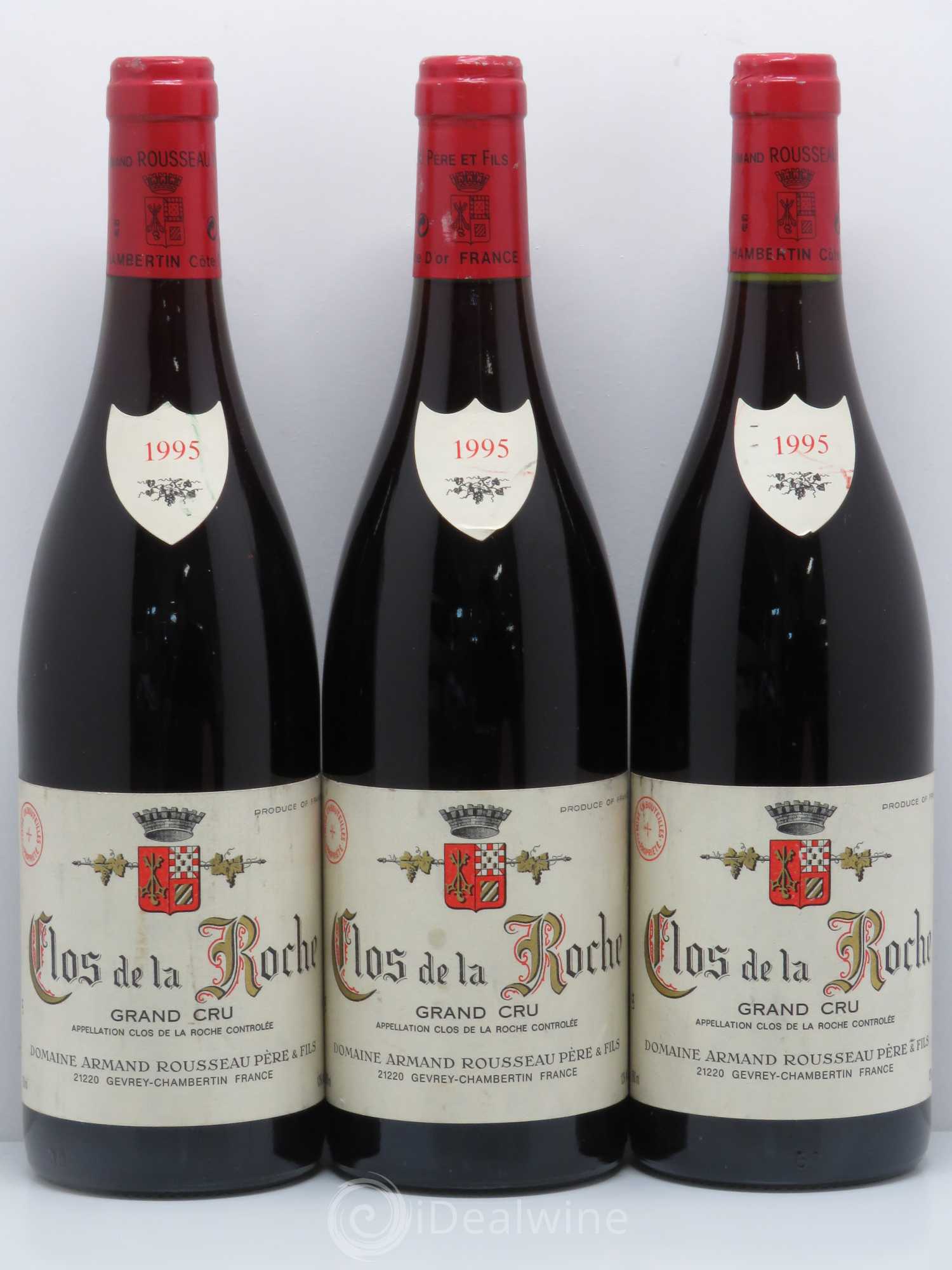 Clos de la Roche Grand Cru Armand Rousseau (Domaine) 1995 - Lot de 3 bouteilles - 0