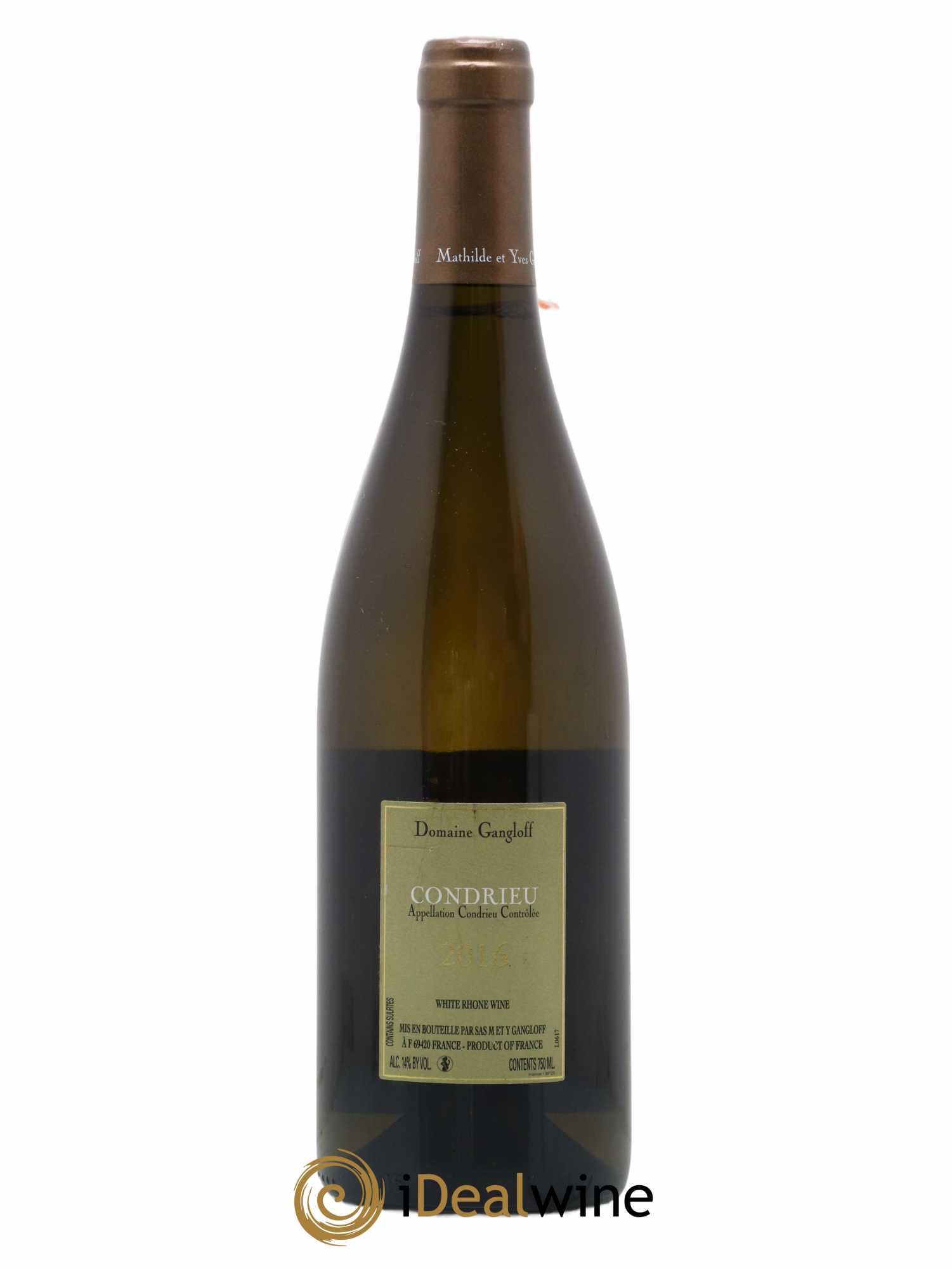 Condrieu Domaine Gangloff (Domaine) 2016 - Lot de 1 bouteille - 1