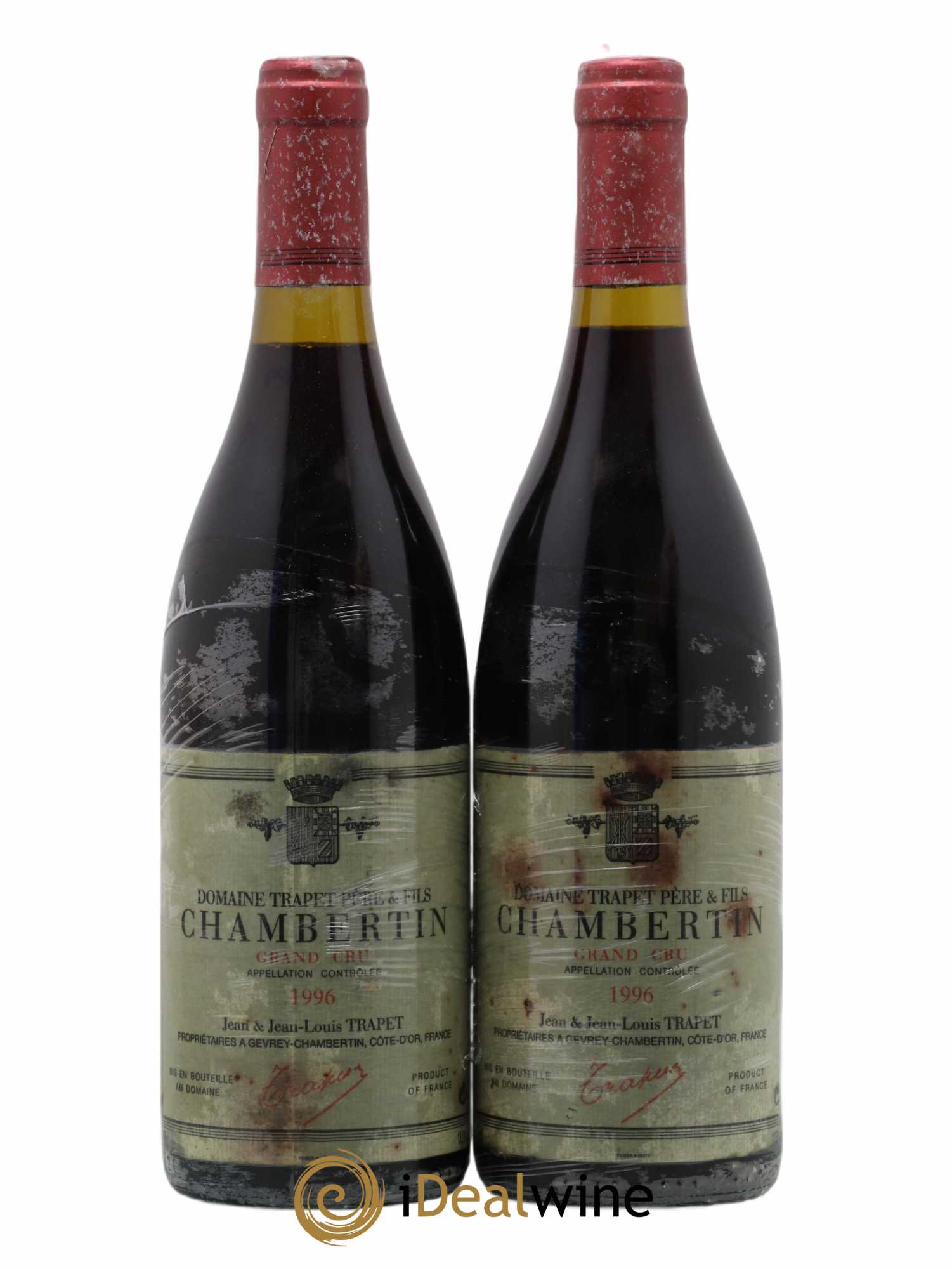 Chambertin Grand Cru Domaine Trapet 1996 - Lot of 2 bottles - 0