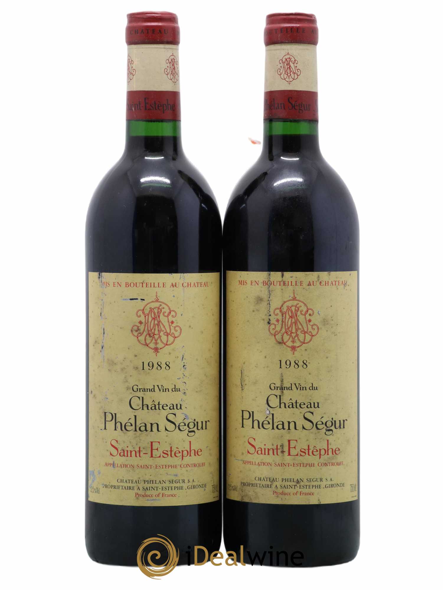 Château Phélan Ségur 1988 - Lot de 2 bouteilles - 0