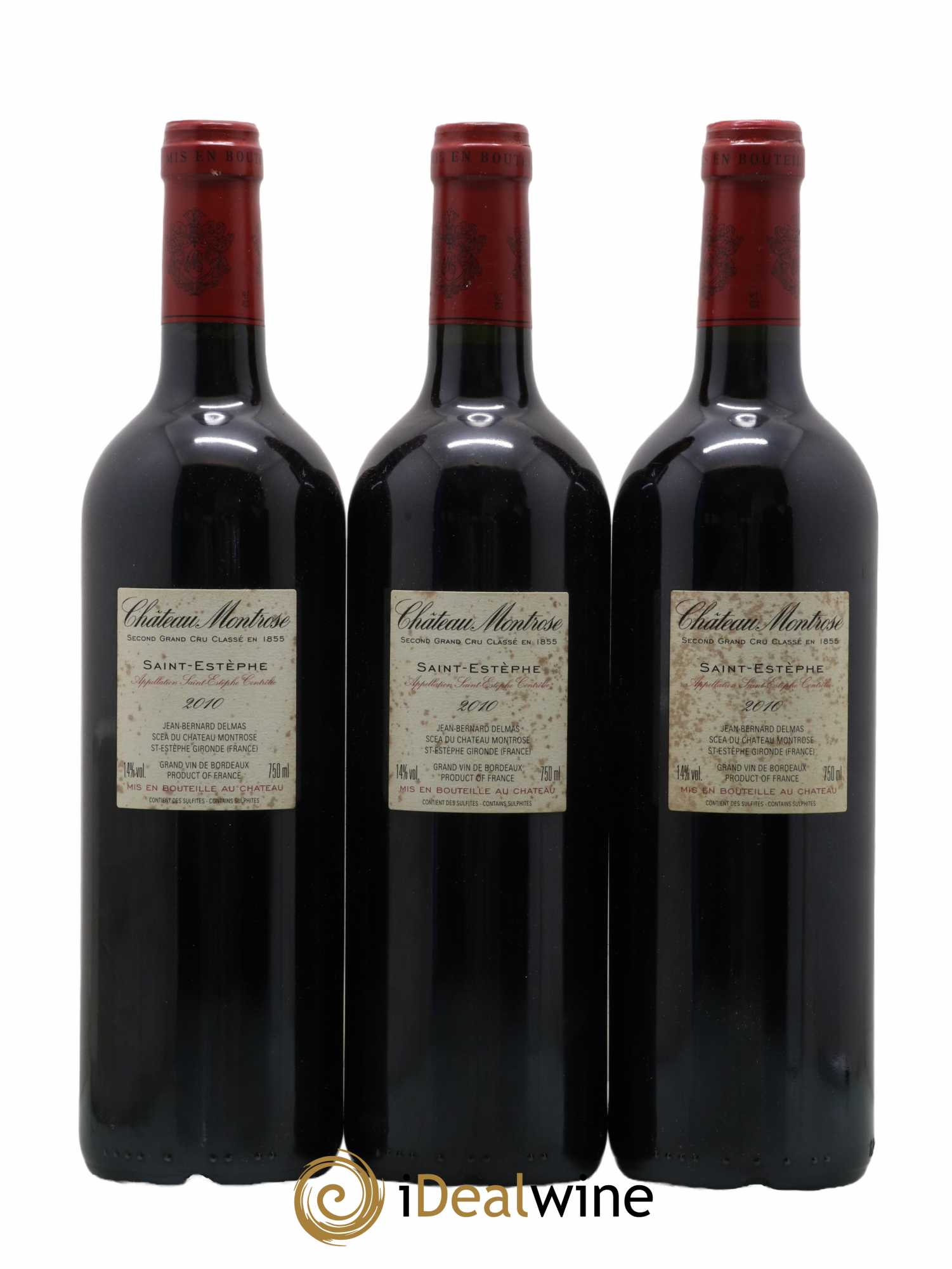 Château Montrose 2ème Grand Cru Classé 2010 - Lot de 3 bouteilles - 1