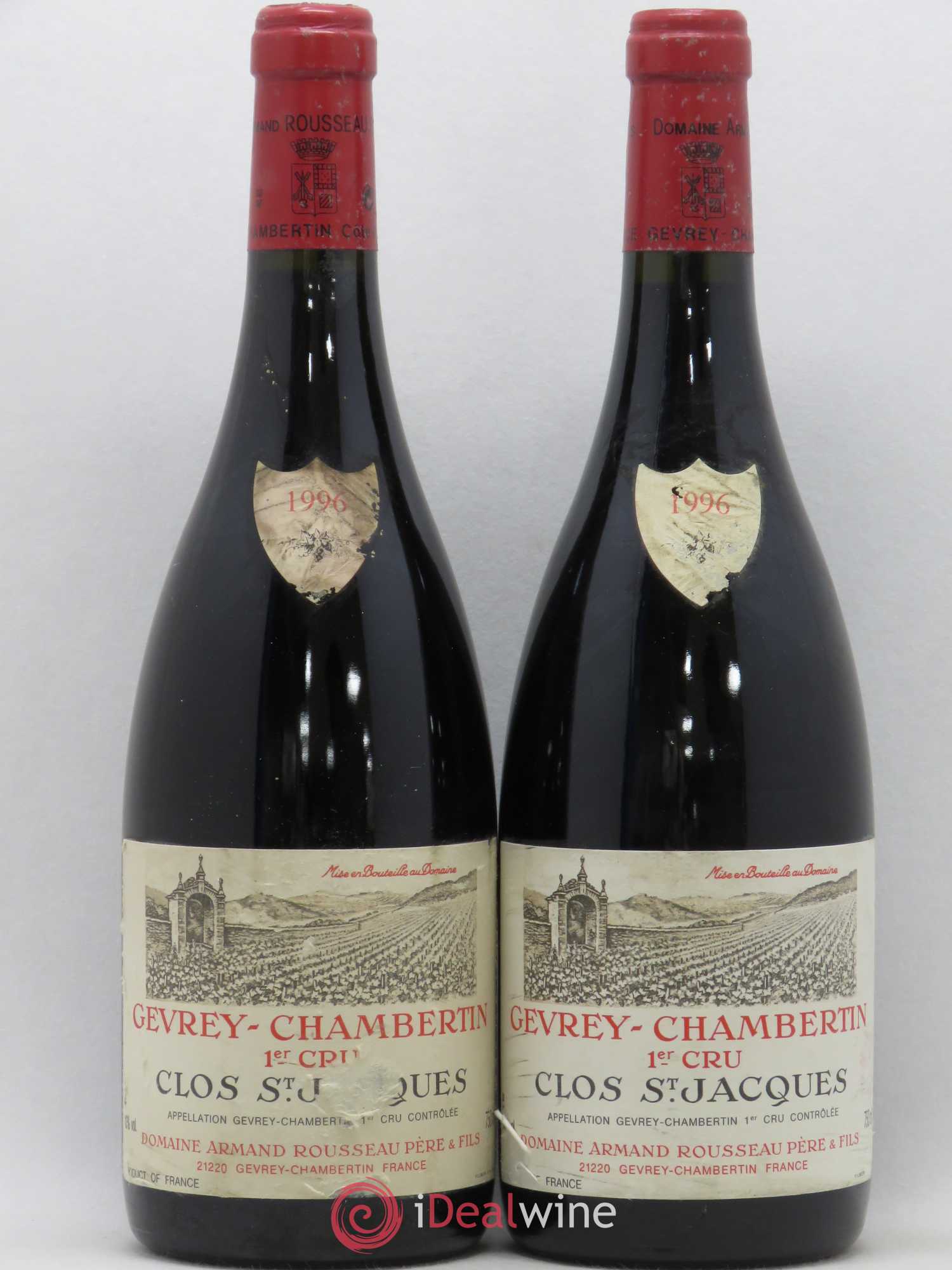 Gevrey-Chambertin 1er Cru Clos Saint-Jacques Armand Rousseau (Domaine) 1996 - Lot de 2 bouteilles - 0