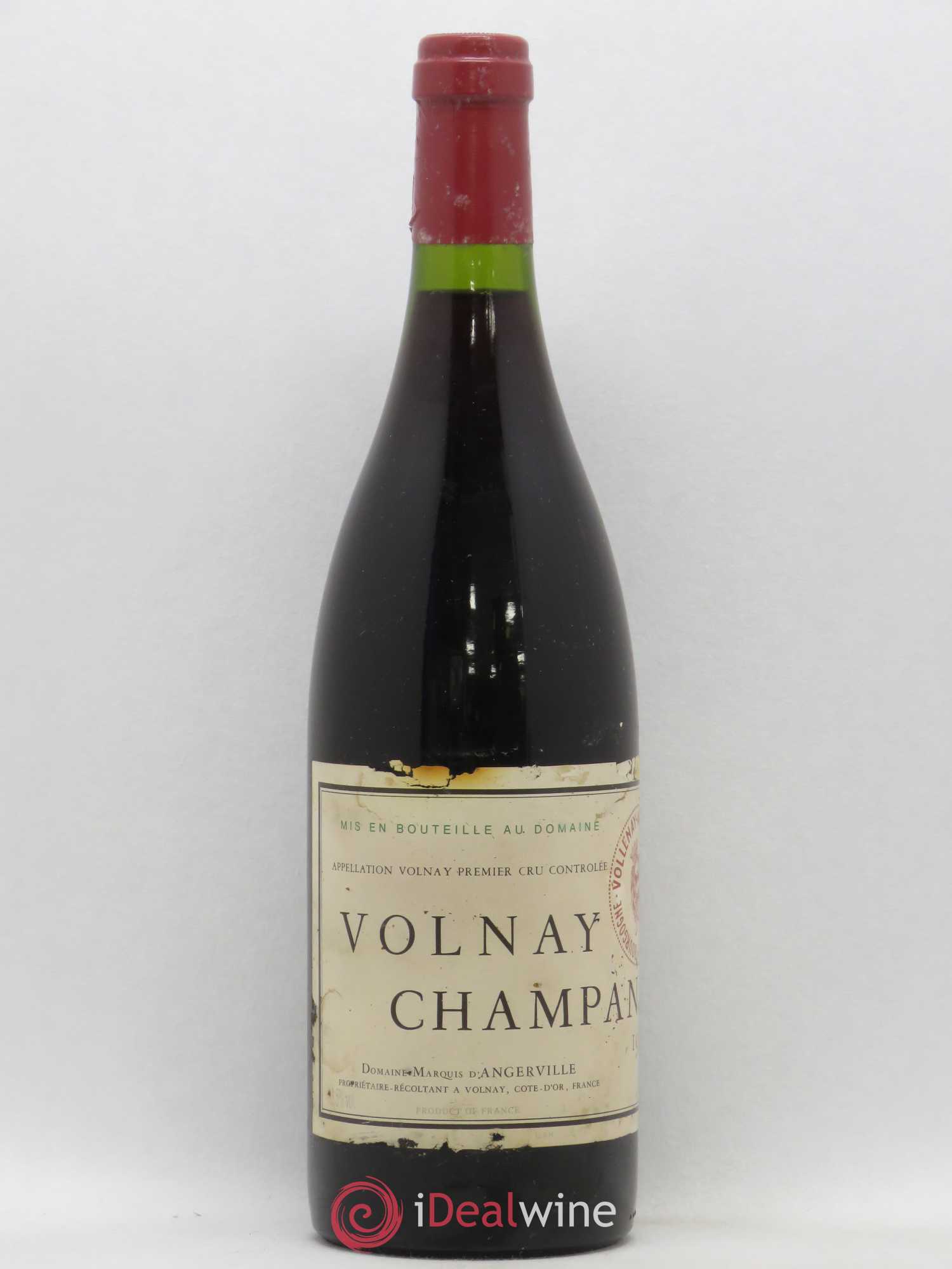 Volnay 1er Cru Champans Marquis d'Angerville (Domaine) 1996 - Lot de 1 bouteille - 0
