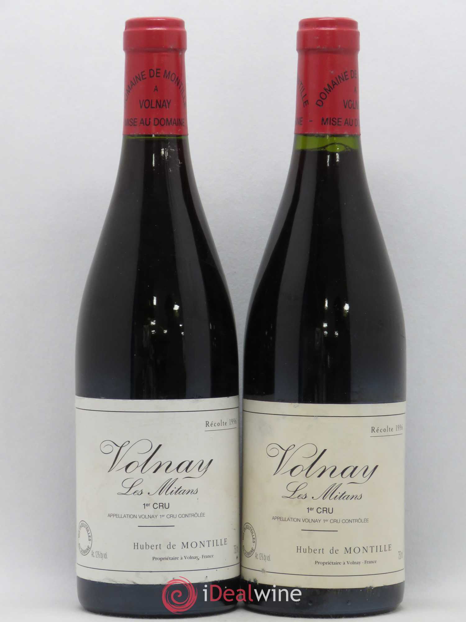 Volnay 1er Cru Les Mitans De Montille (Domaine) (sans prix de réserve) 1996 - Lot de 2 bouteilles - 0
