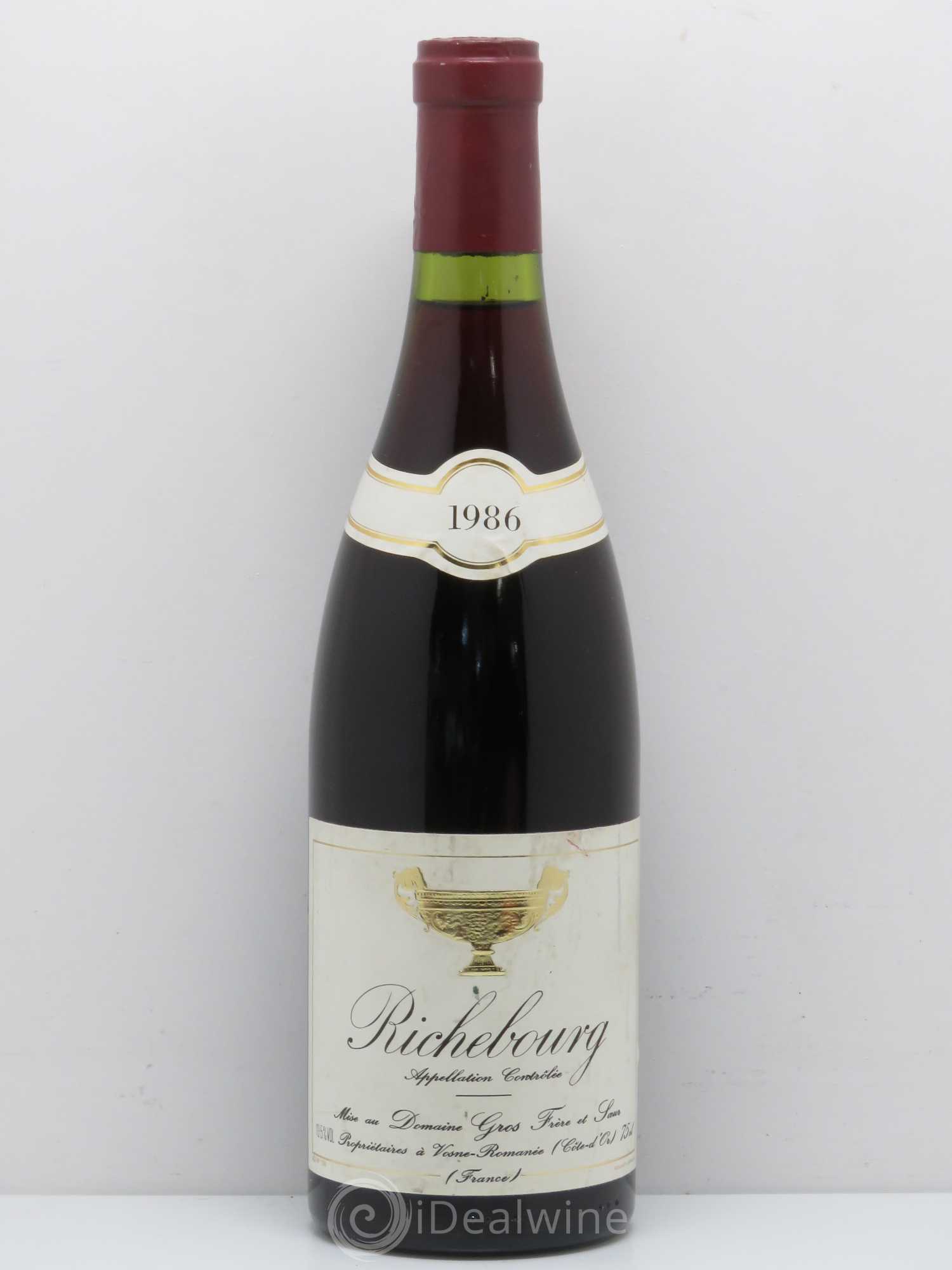 Richebourg Grand Cru Gros Frère & Soeur 1986 - Lot de 1 bouteille - 0