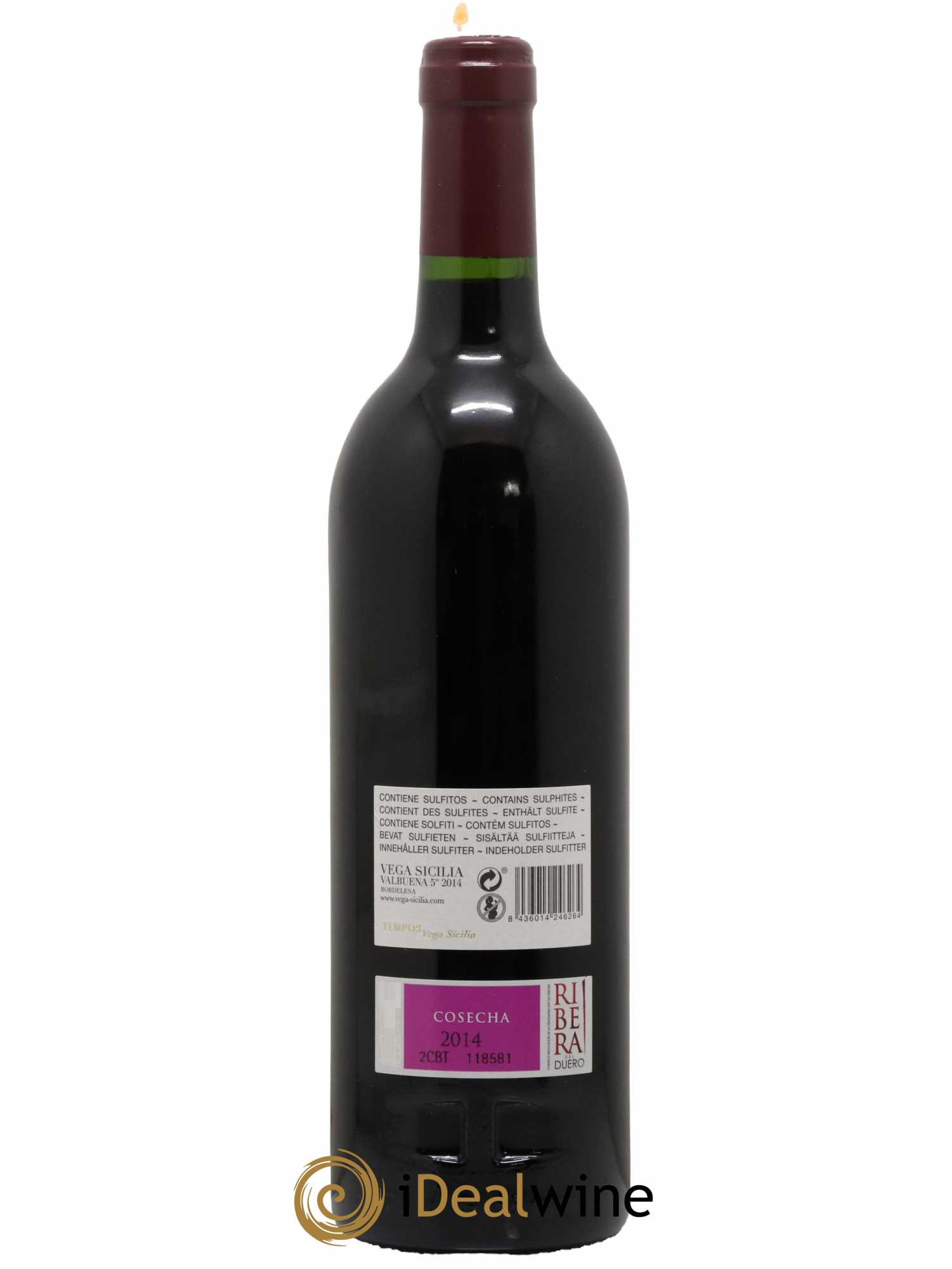 Ribera Del Duero DO Vega Sicilia Valbuena 5 ano Famille Alvarez 2014 - Posten von 1 Flasche - 1