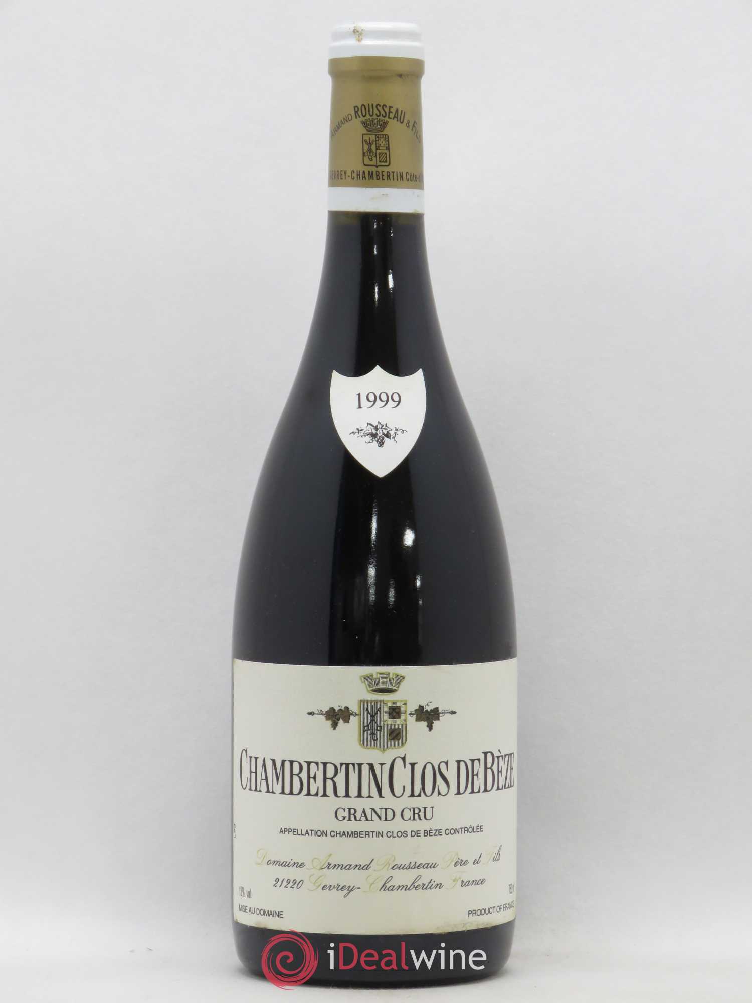Chambertin Clos de Bèze Grand Cru Armand Rousseau (Domaine) 1999 - Lot de 1 bouteille - 0