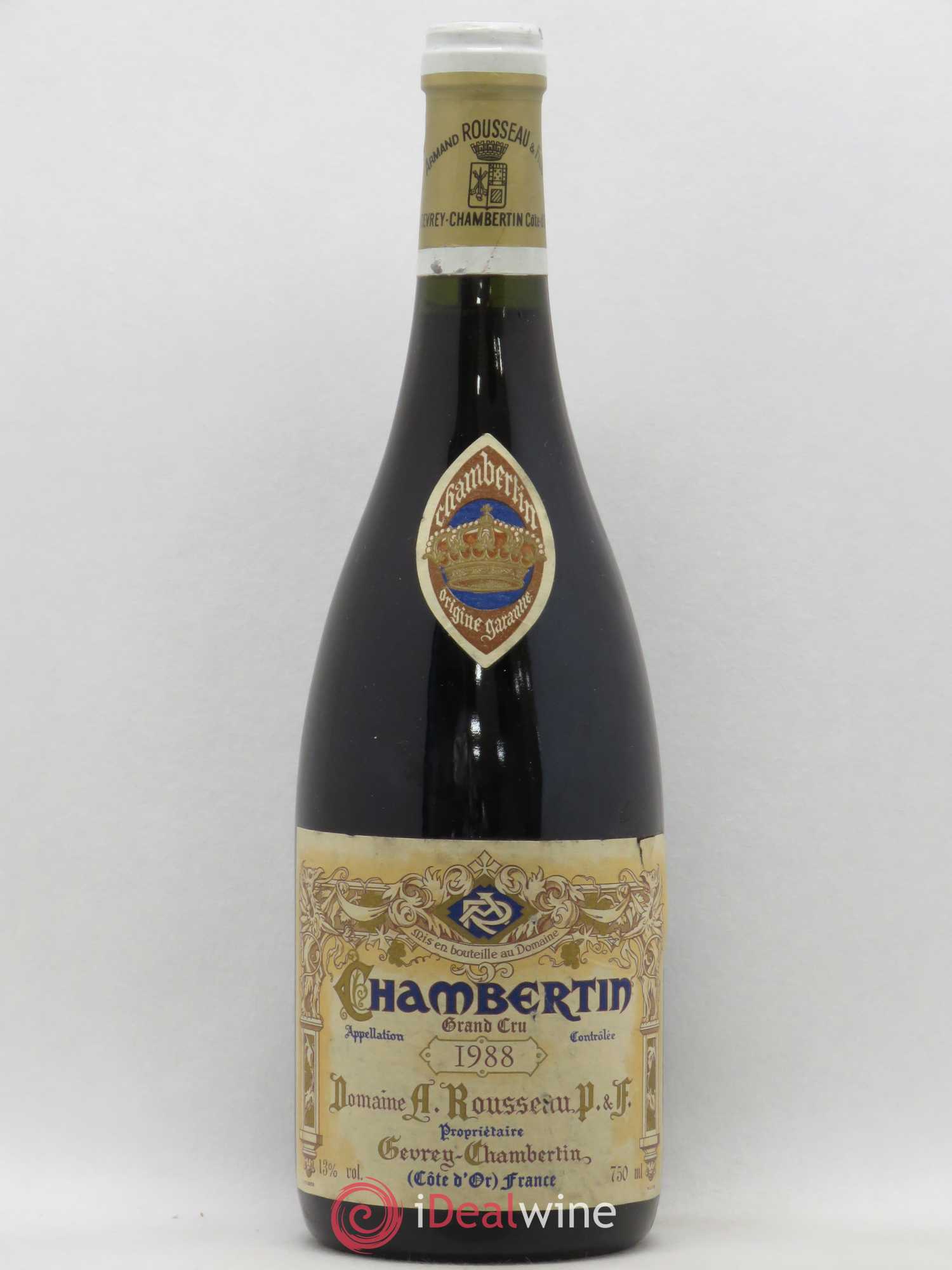 Chambertin Grand Cru Armand Rousseau (Domaine) 1988 - Lot de 1 bouteille - 0
