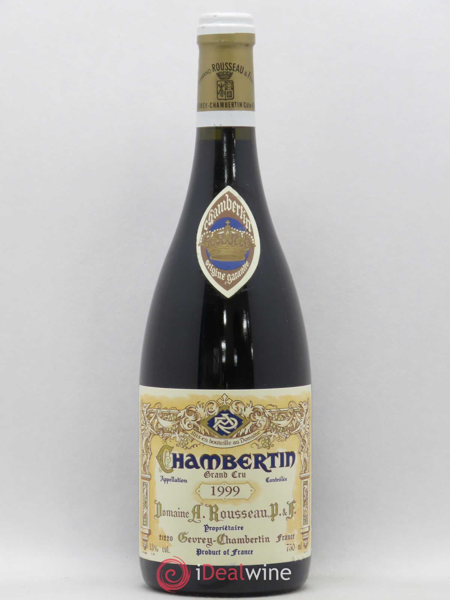 Chambertin Grand Cru Armand Rousseau (Domaine) 1999 - Lot de 1 bouteille - 0