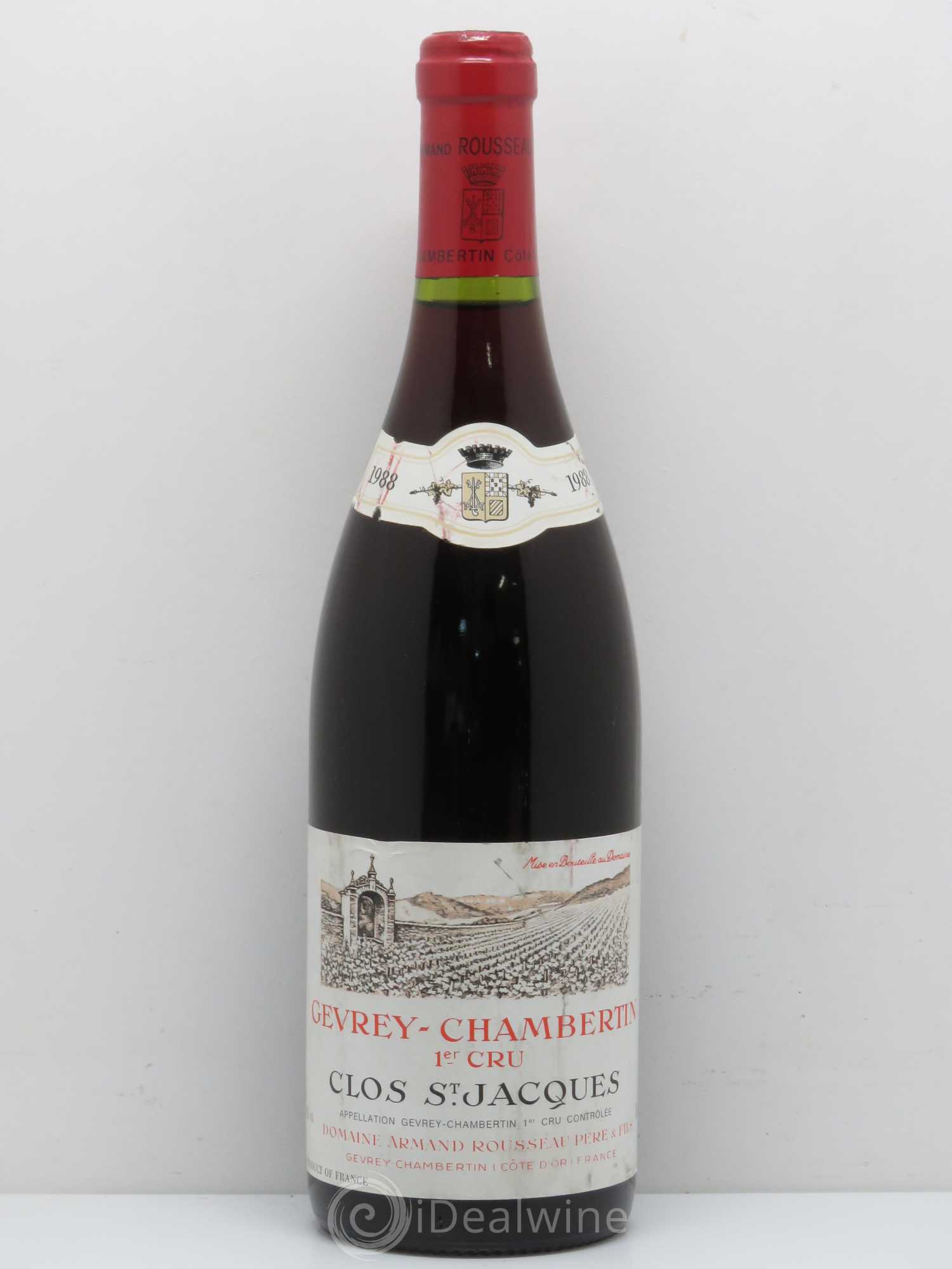 Gevrey-Chambertin 1er Cru Clos Saint-Jacques Armand Rousseau (Domaine) 1988 - Lot de 1 bouteille - 0