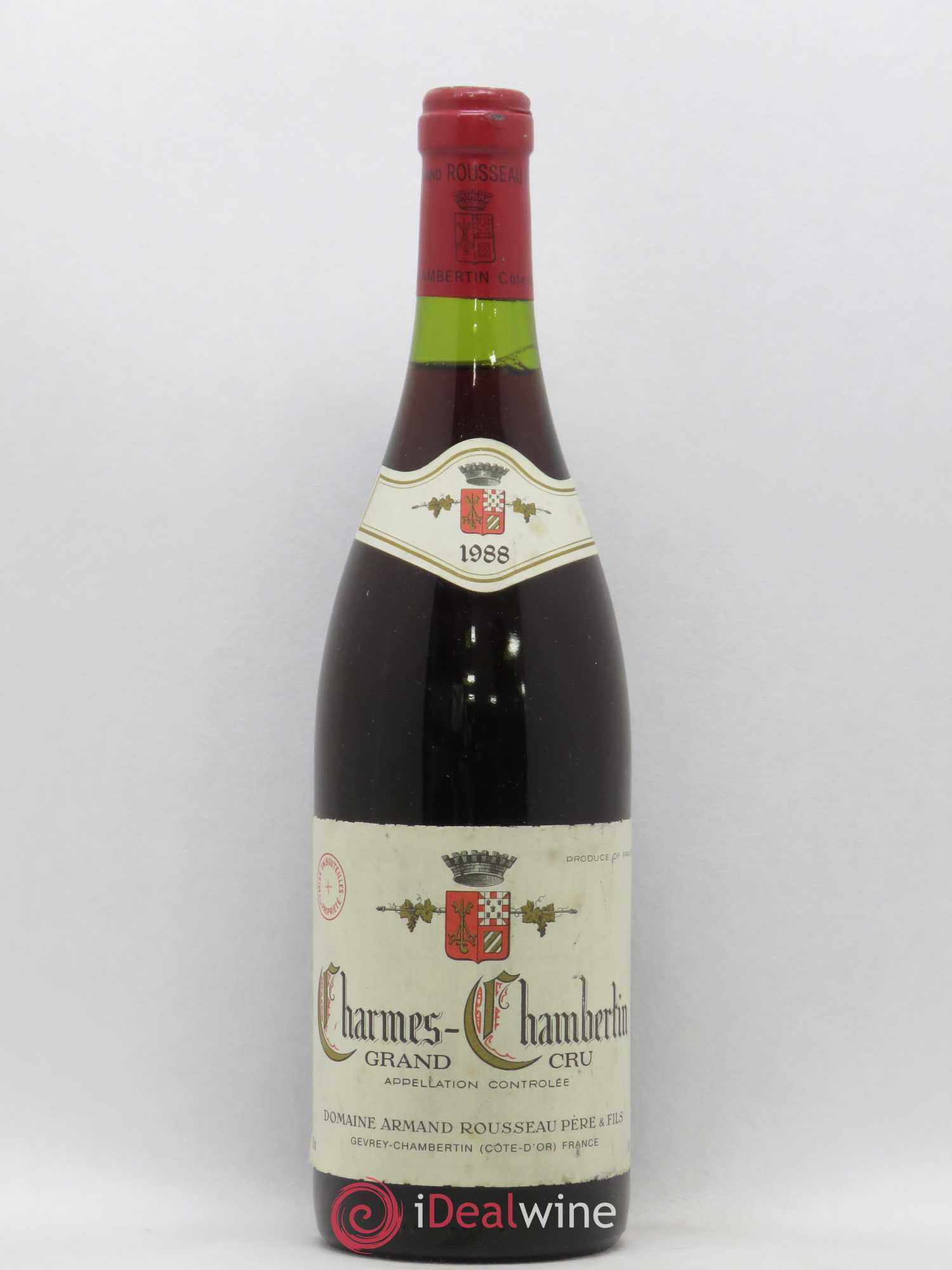 Charmes-Chambertin Grand Cru Armand Rousseau (Domaine) 1988 - Lot de 1 bouteille - 0