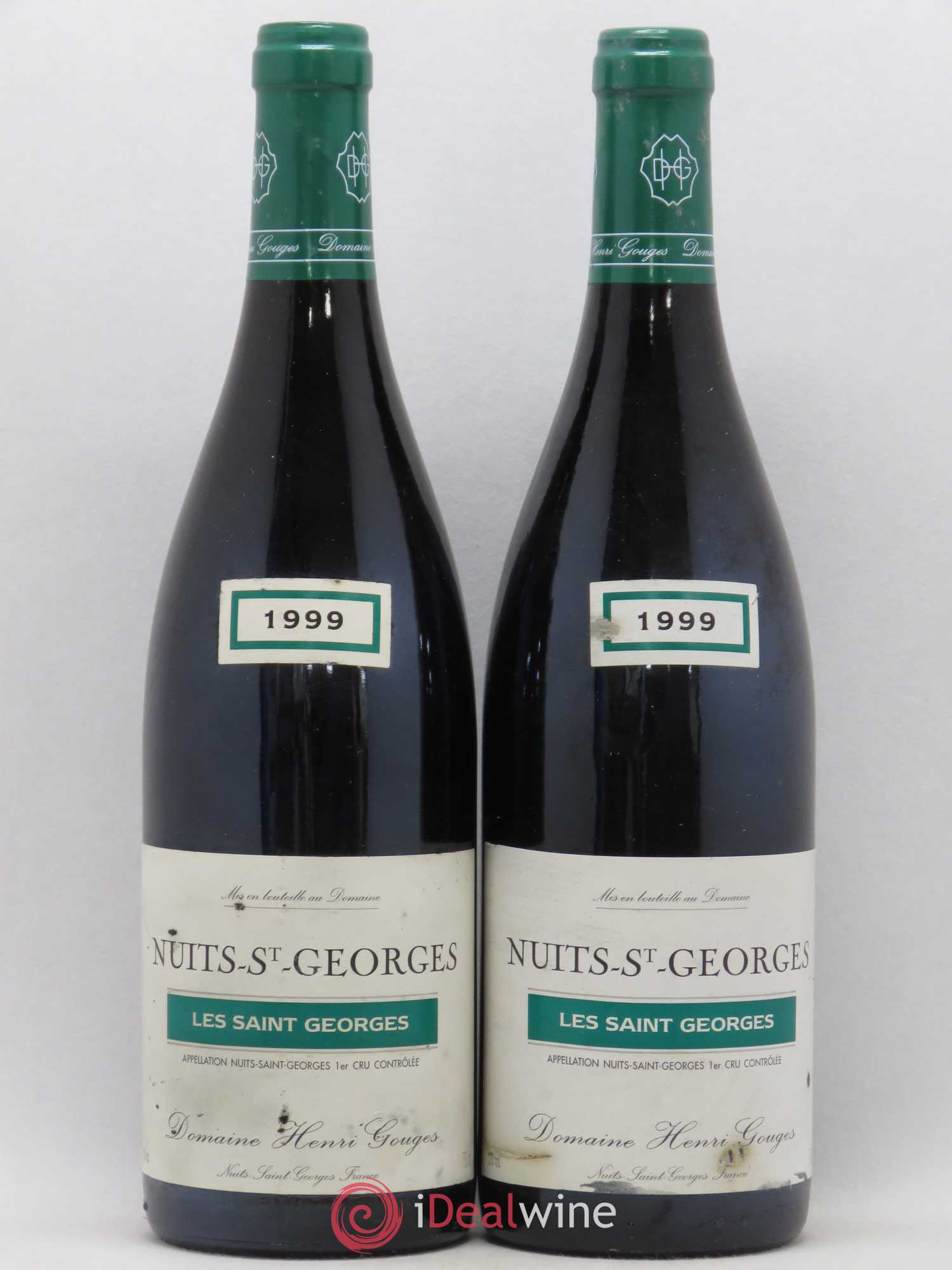 Nuits-Saint-Georges 1er Cru Les Saints Georges Henri Gouges 1999 - Posten von 2 Flaschen - 0