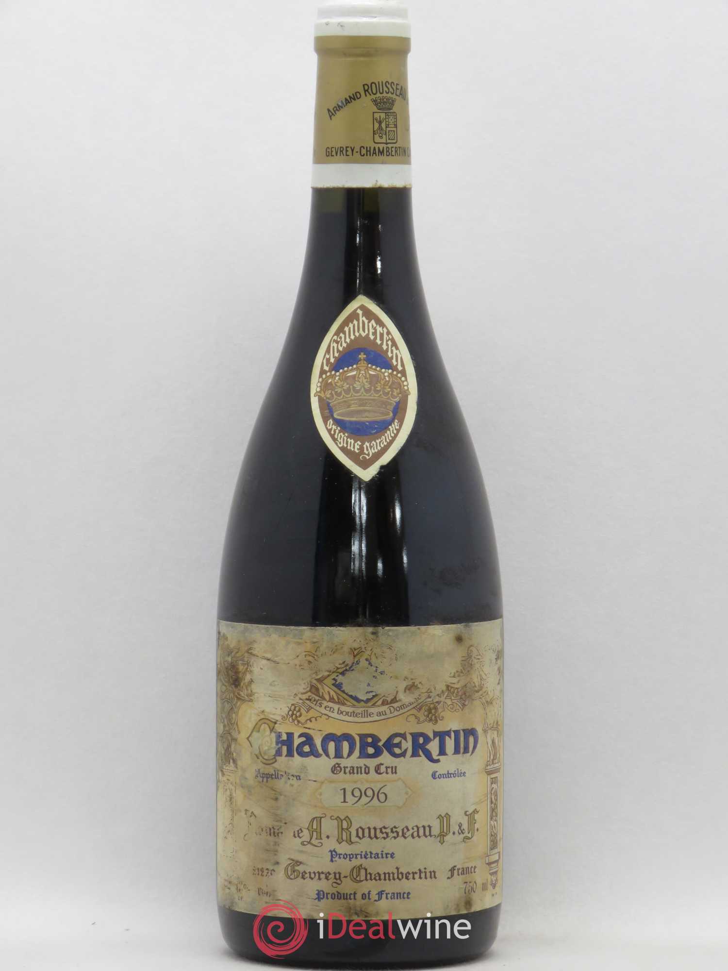 Chambertin Grand Cru Armand Rousseau (Domaine) 1996 - Lot de 1 bouteille - 0