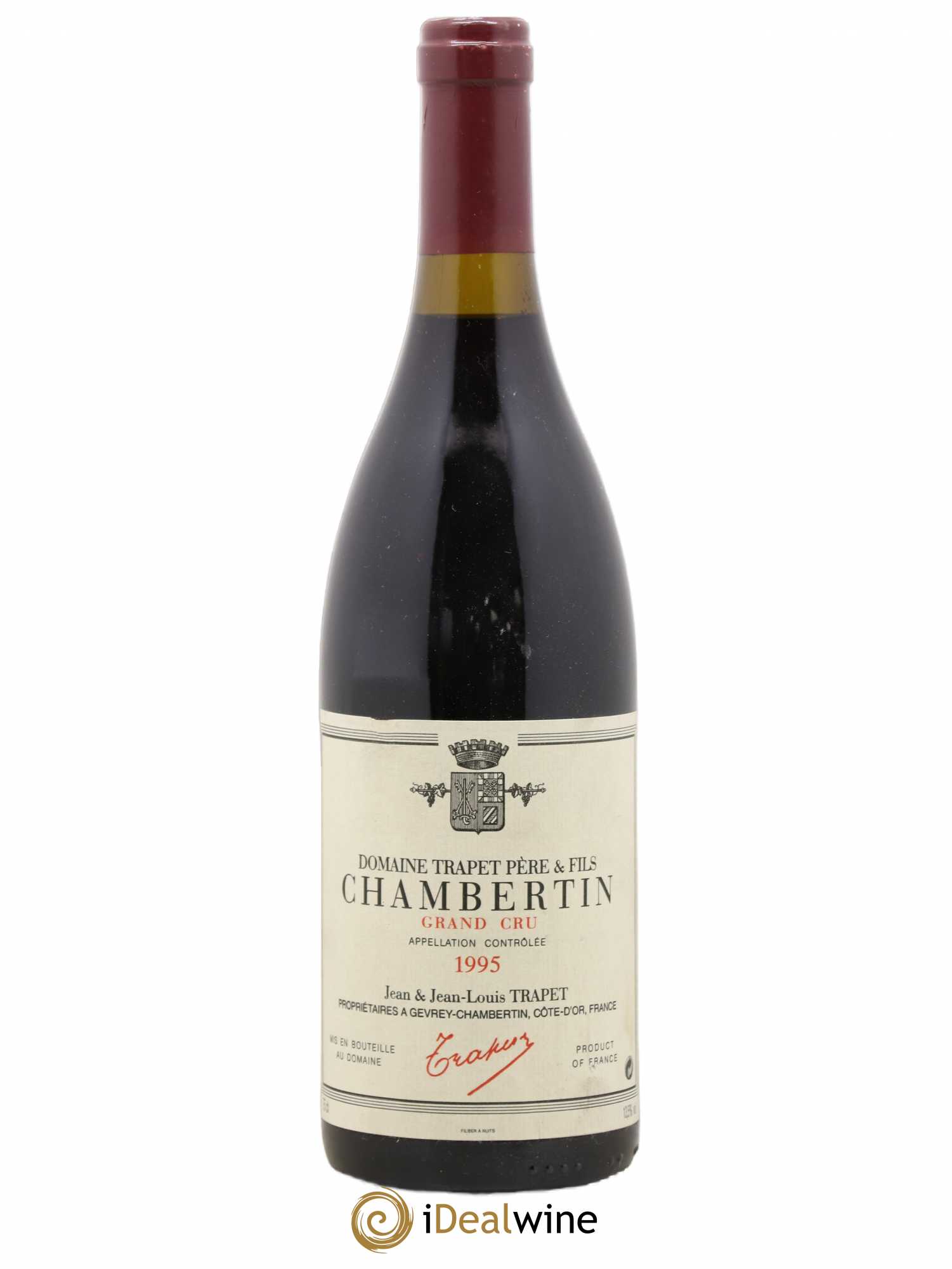 Chambertin Grand Cru Domaine Trapet 1995 - Lot de 1 bouteille - 0