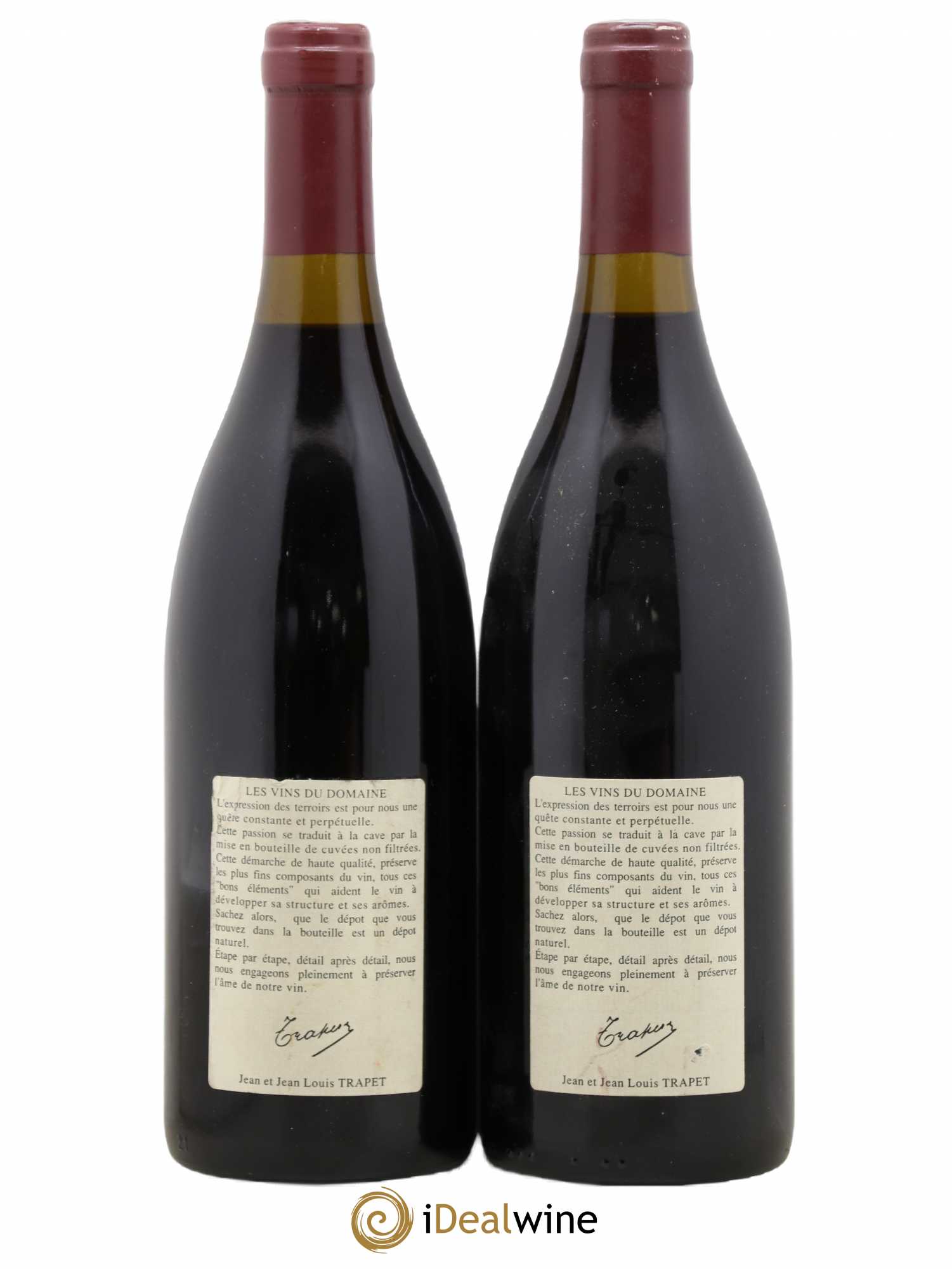 Chambertin Grand Cru Domaine Trapet 1995 - Lot de 2 bouteilles - 1