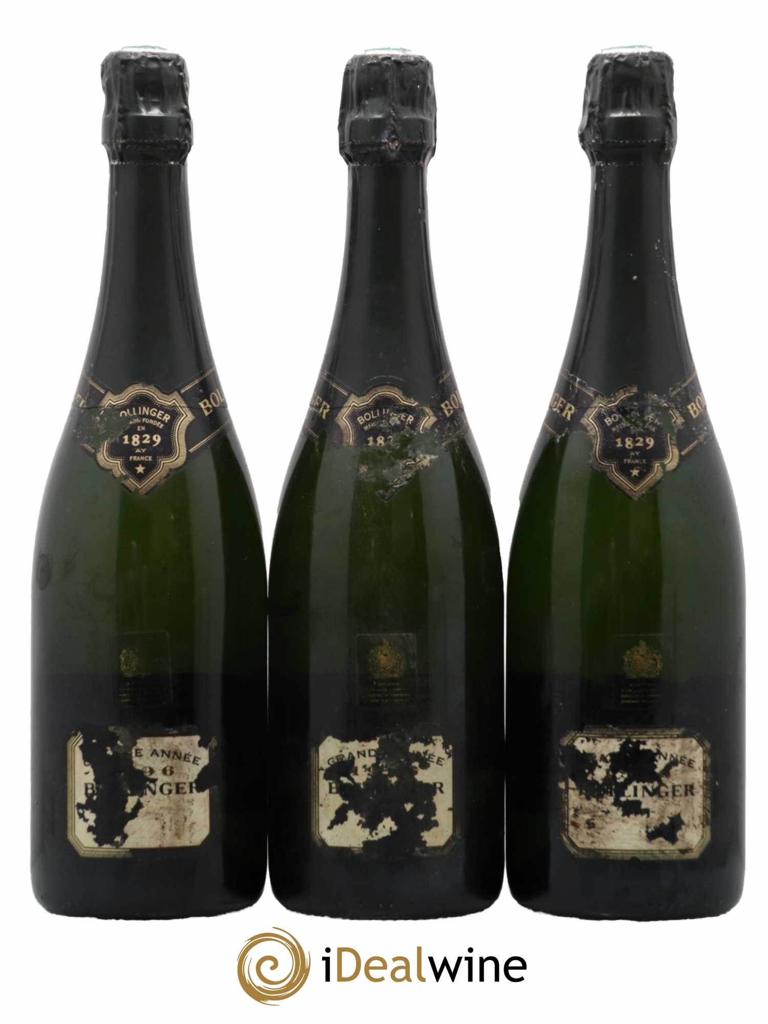 La Grande Année Brut Bollinger 1996 - Lot de 3 bouteilles - 0
