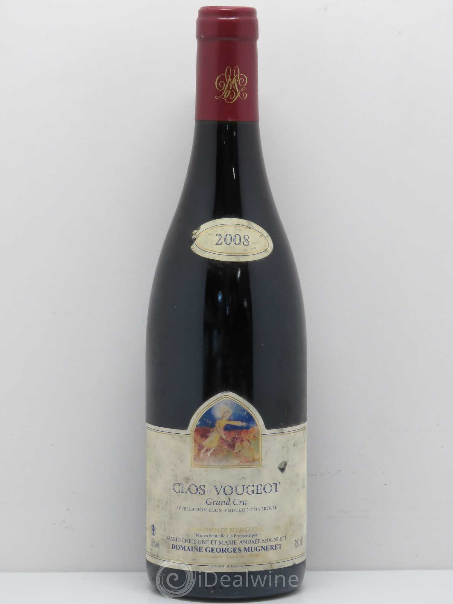 Clos de Vougeot Grand Cru Mugneret-Gibourg (Domaine) 2008 - Lot de 1 bouteille - 0