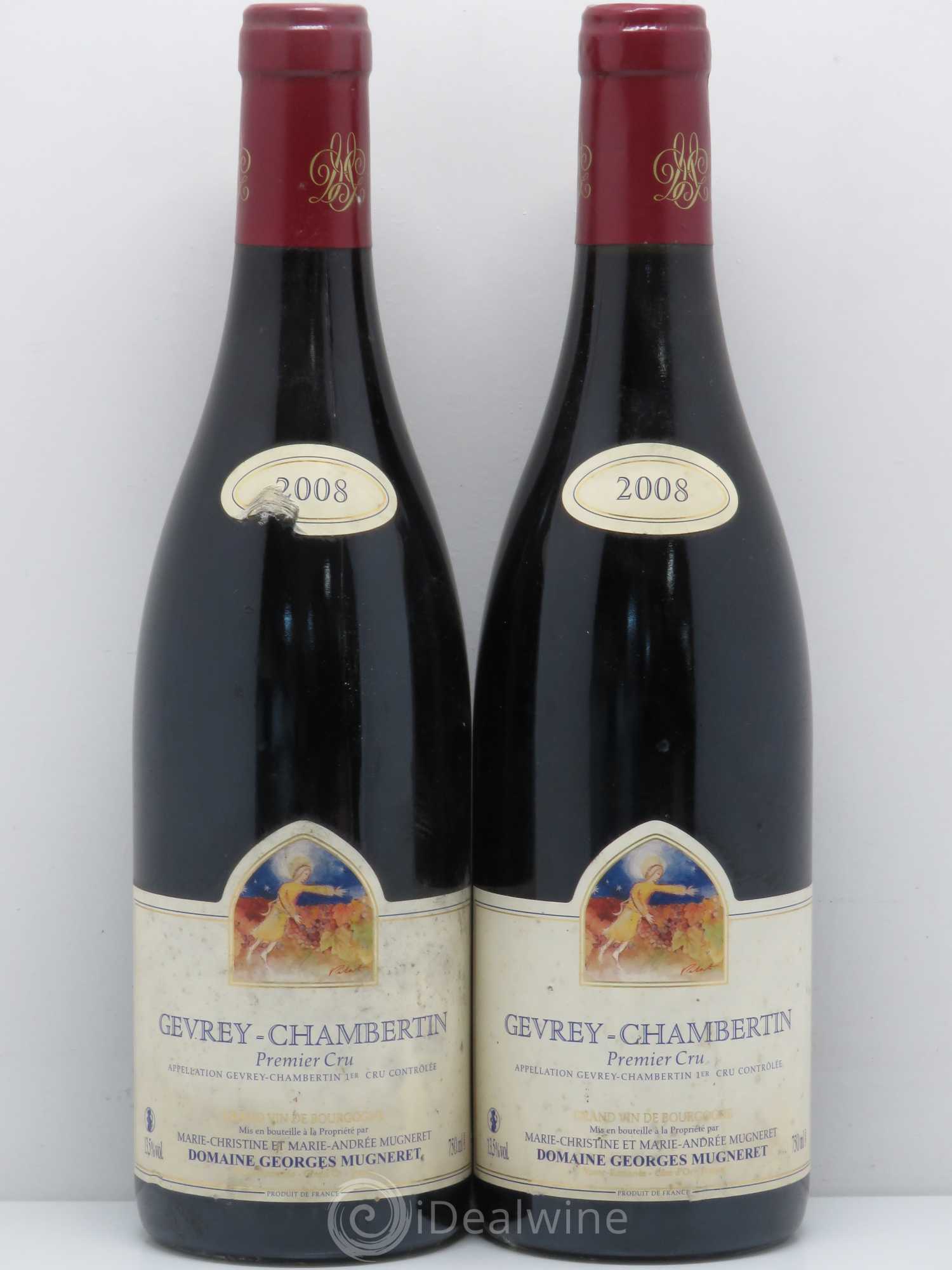 Gevrey-Chambertin 1er Cru Mugneret-Gibourg (Domaine) 2008 - Lot de 2 bouteilles - 0