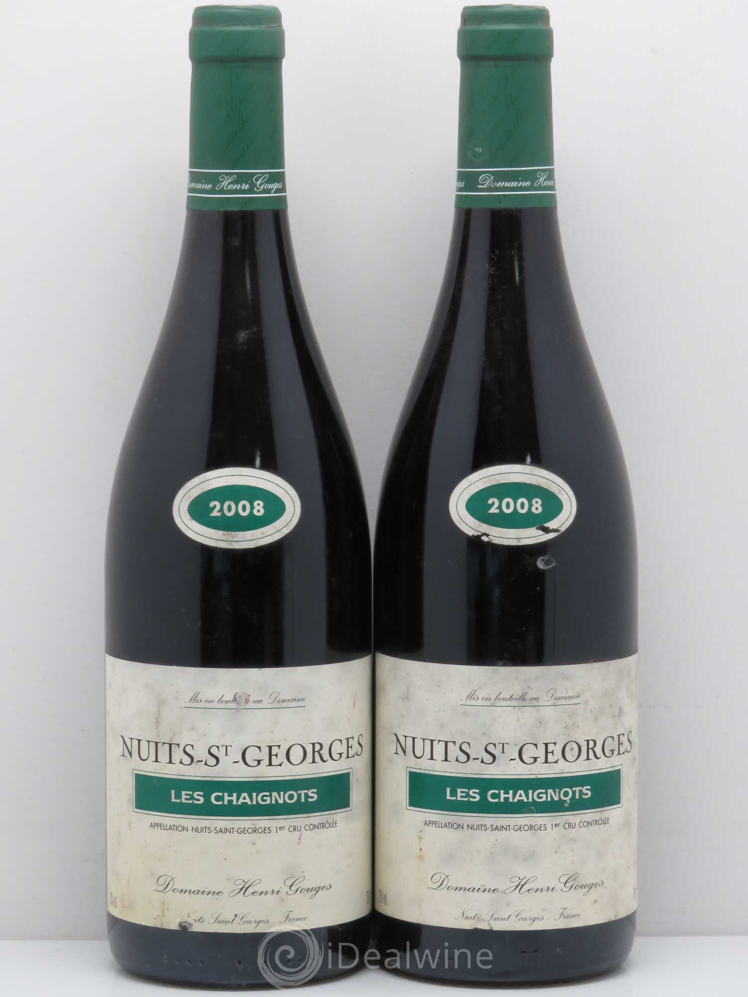 Nuits-Saint-Georges 1er Cru Les Chaignots Henri Gouges 2008 - Lot of 2 bottles - 0
