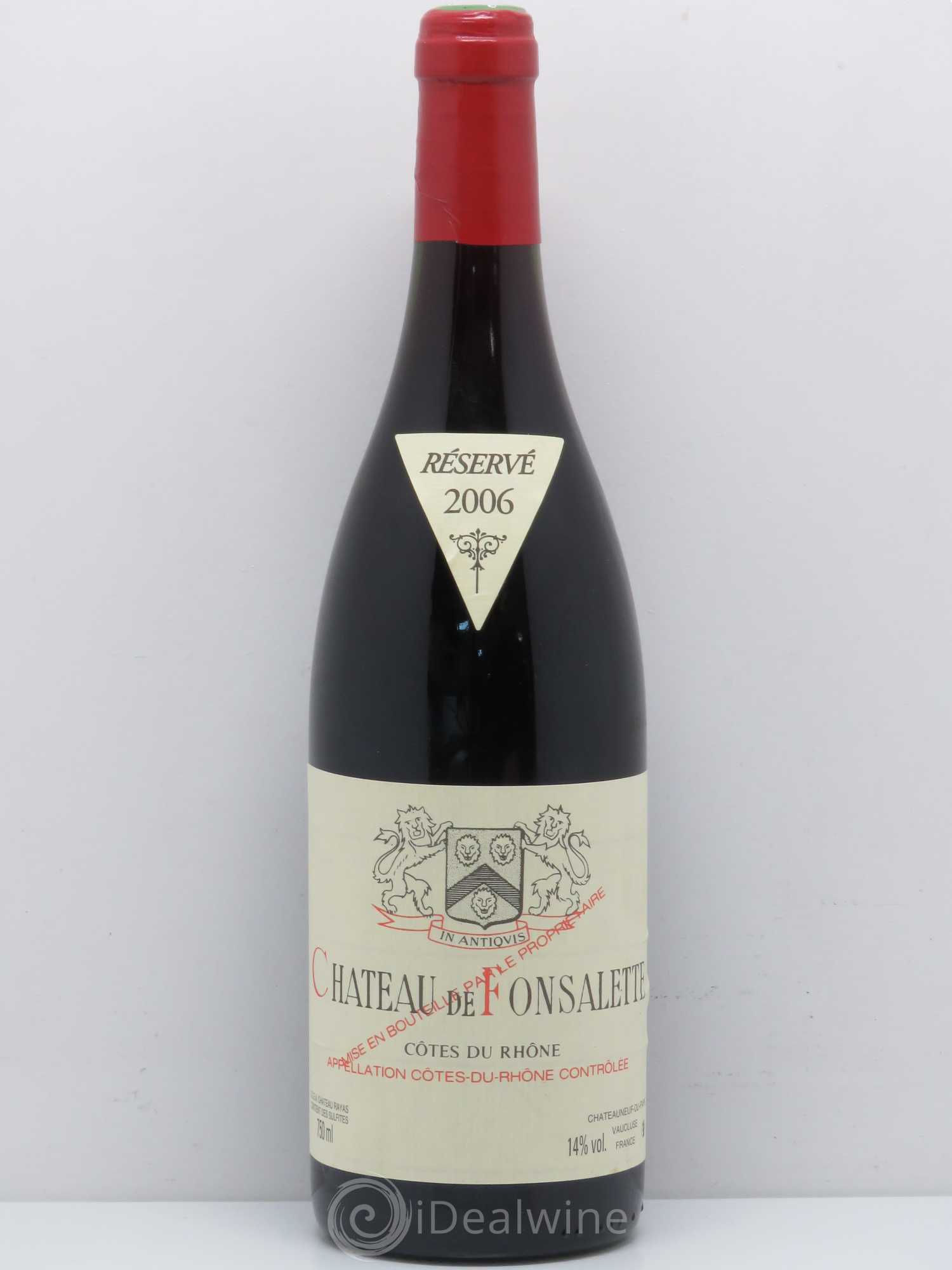 Côtes-du-Rhône Château de Fonsalette Emmanuel Reynaud 2006 - Lot de 1 bouteille - 0