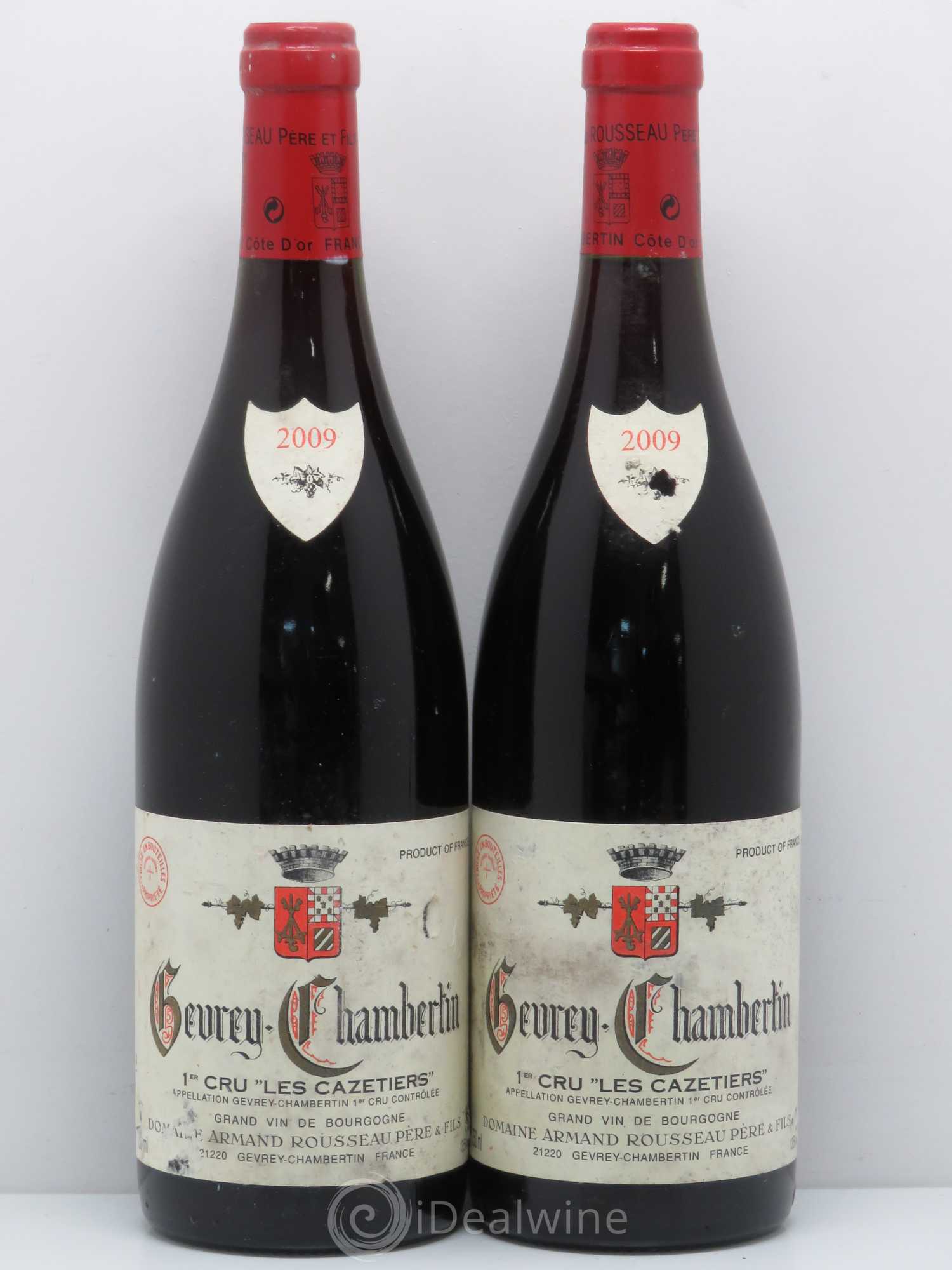 Gevrey-Chambertin 1er Cru Les Cazetiers Armand Rousseau (Domaine) 2009 - Lot de 2 bouteilles - 0