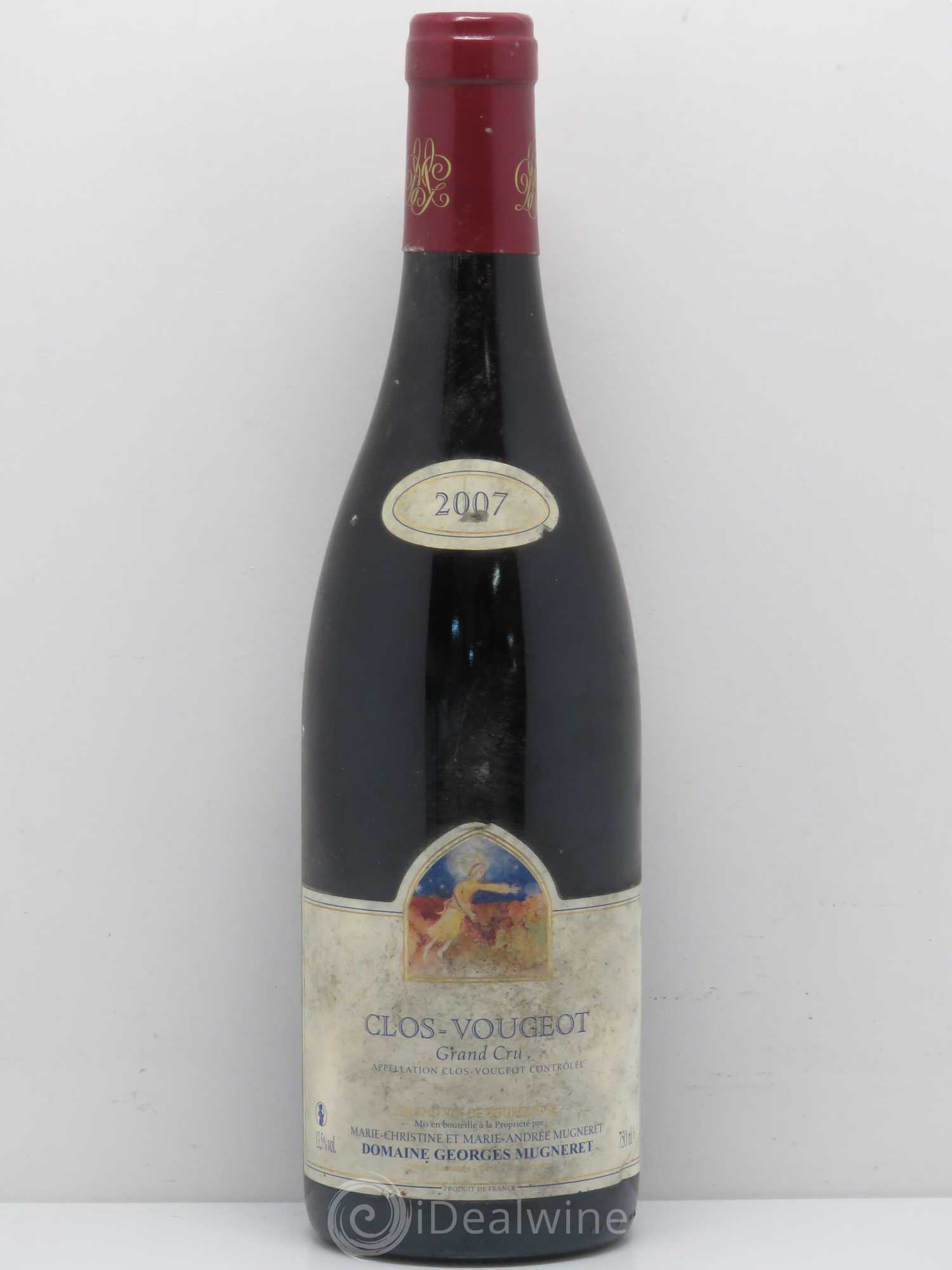 Clos de Vougeot Grand Cru Mugneret-Gibourg (Domaine) 2007 - Lot de 1 bouteille - 0