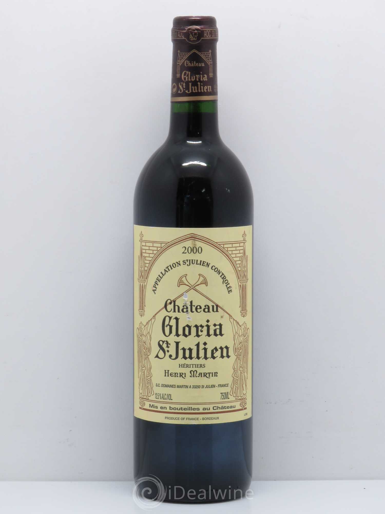 Château Gloria 2000 - Lot de 1 bouteille - 0