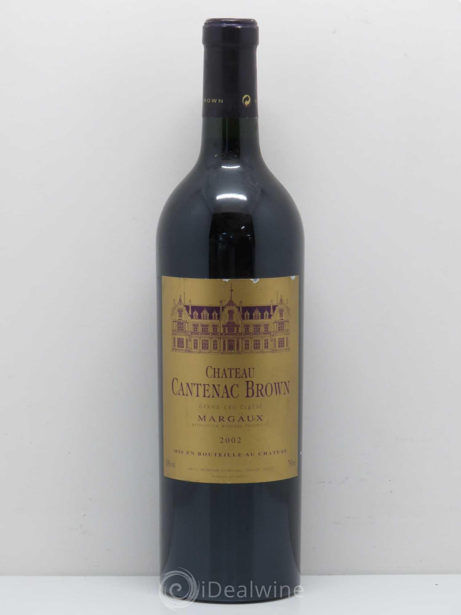 Château Cantenac Brown 3ème Grand Cru Classé 2002 - Lot de 1 bouteille - 0
