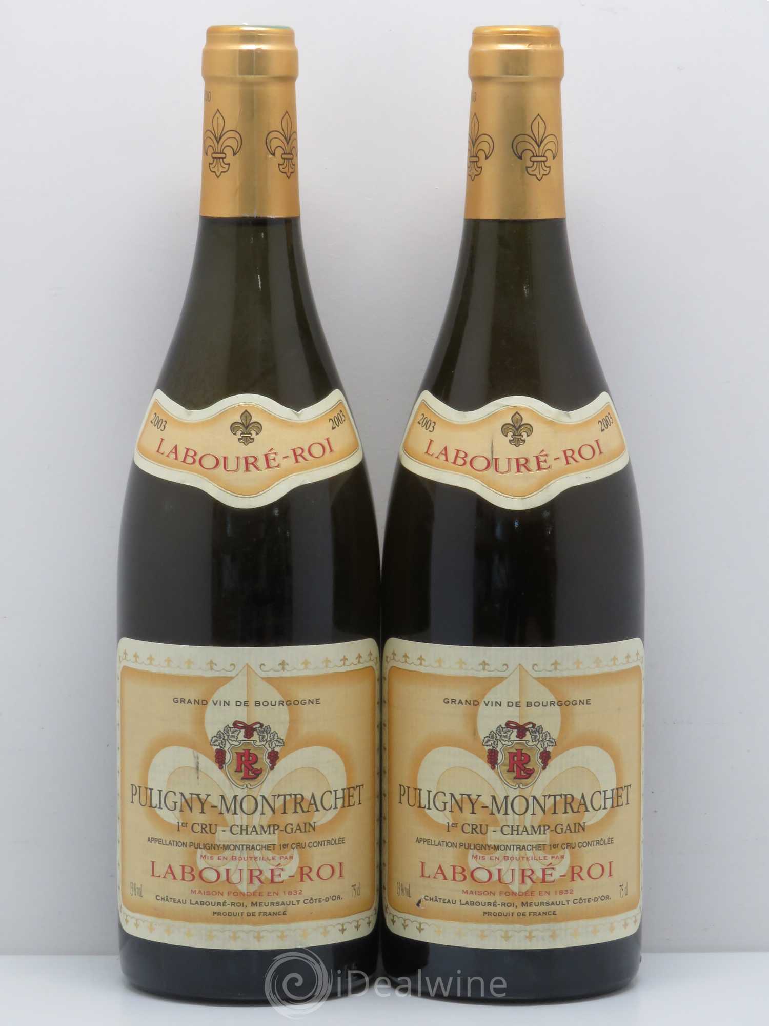 Puligny-Montrachet 1er Cru Champ Gain Laboure Roi 2003 - Posten von 2 Flaschen - 0