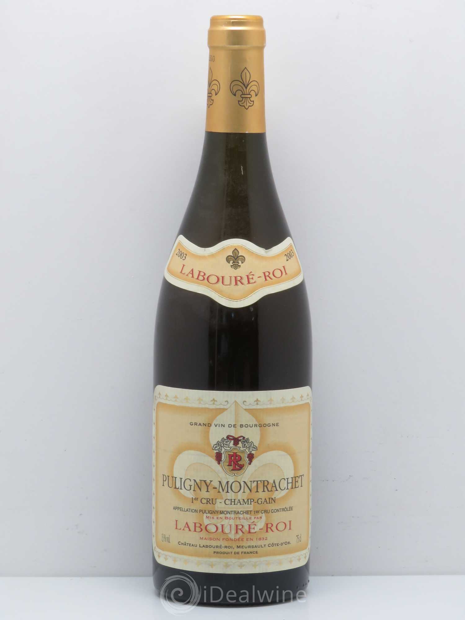 Puligny-Montrachet 1er Cru Champ Gain Laboure Roi 2003 - Posten von 1 Flasche - 0