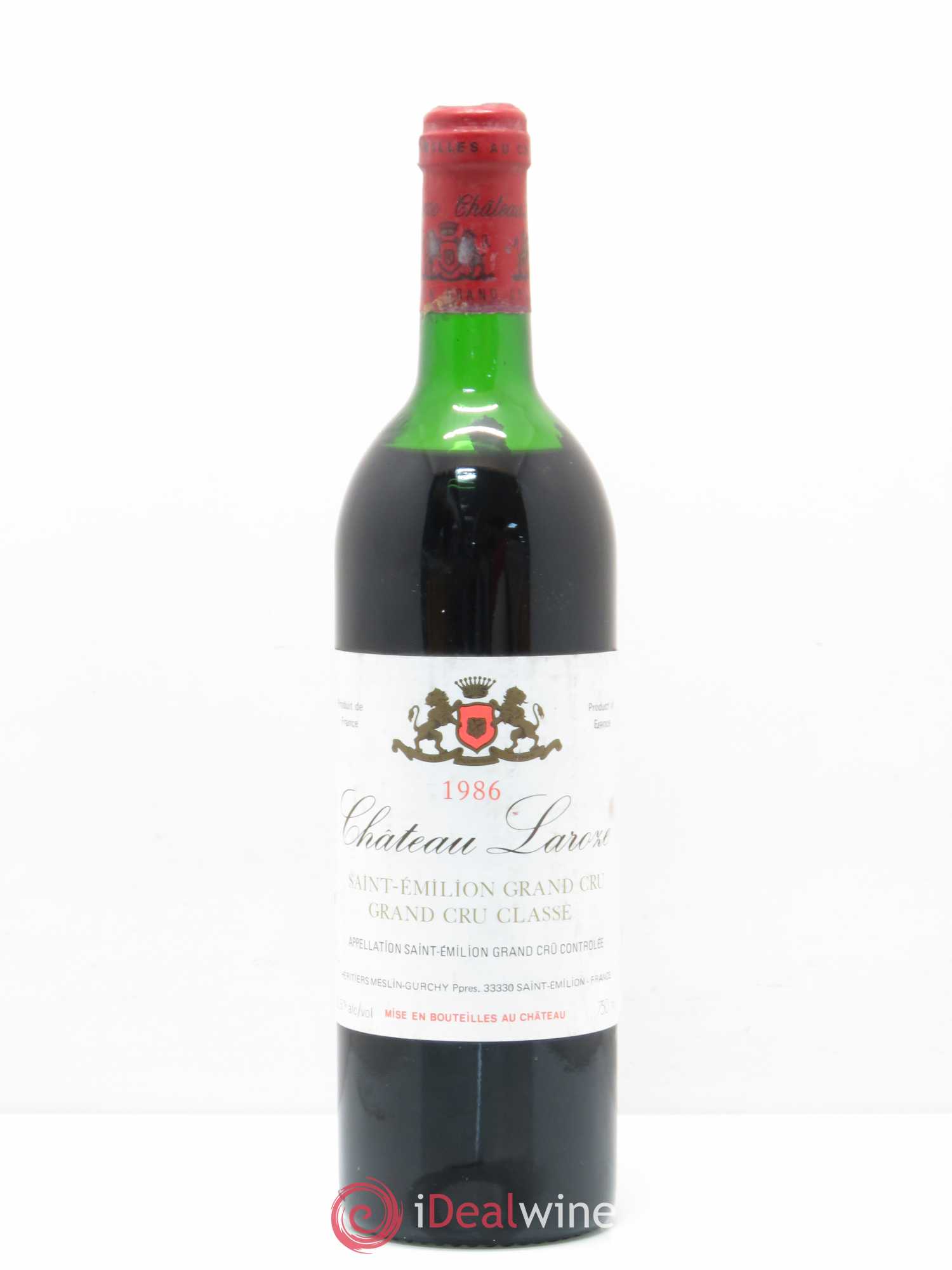 Château Laroze Grand Cru Classé 1986 - Lot de 1 bouteille - 0
