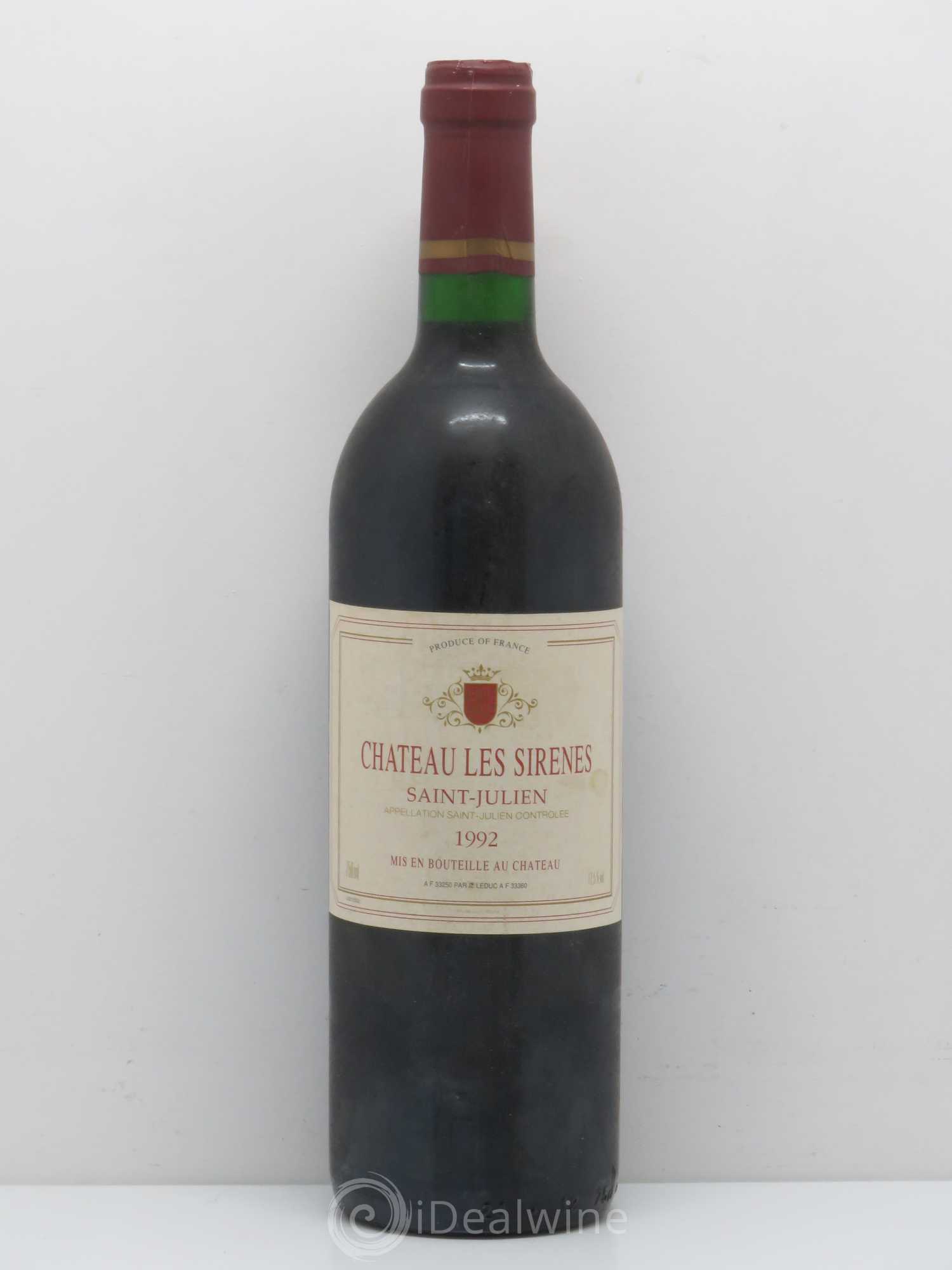 Saint-Julien Château les Sirènes 1992 - Posten von 1 Flasche - 0